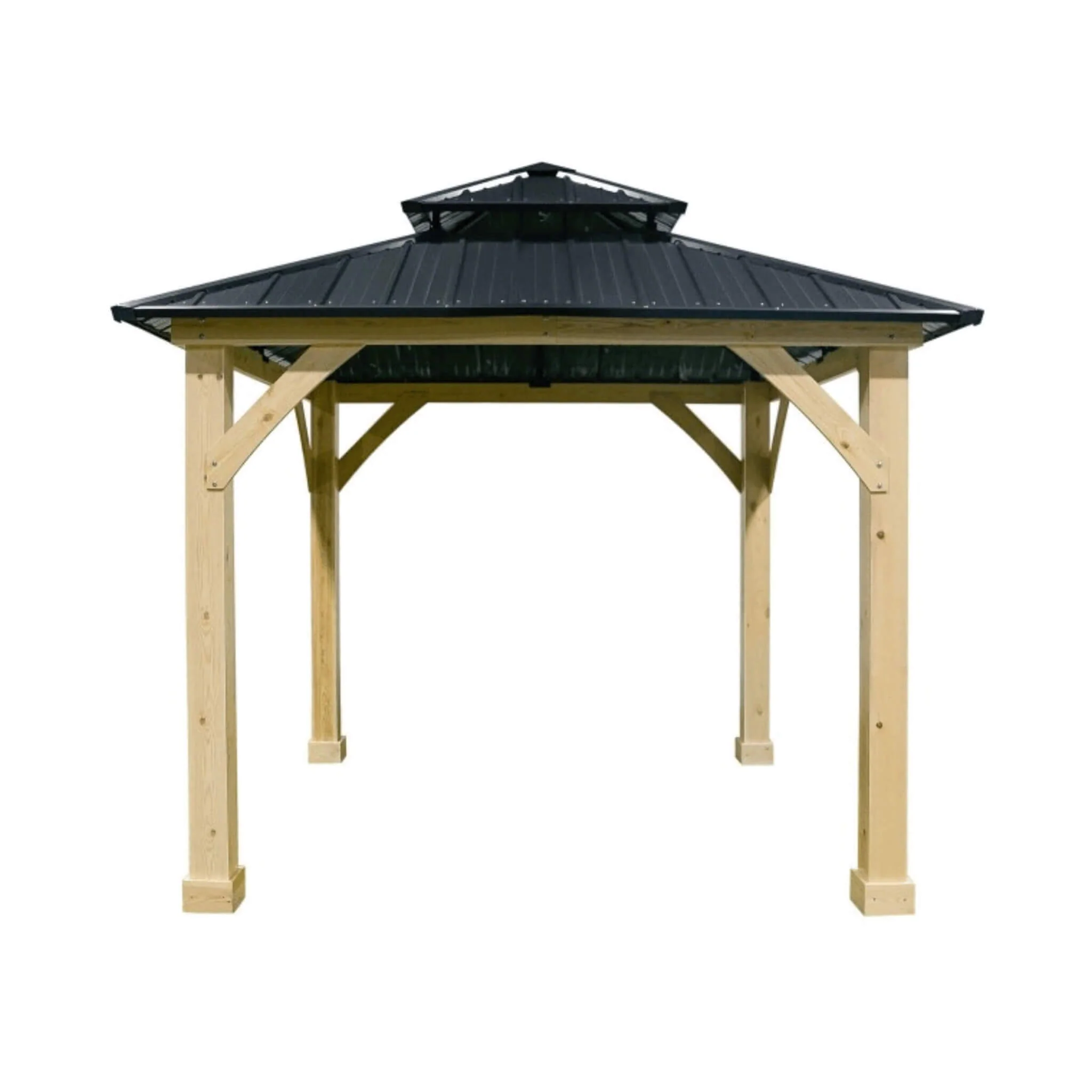 [10X10FT] Alora Premium Outdoor Patio Hardtop Gazebo W/ Double Steel Roof (SAK01291) - Image 5