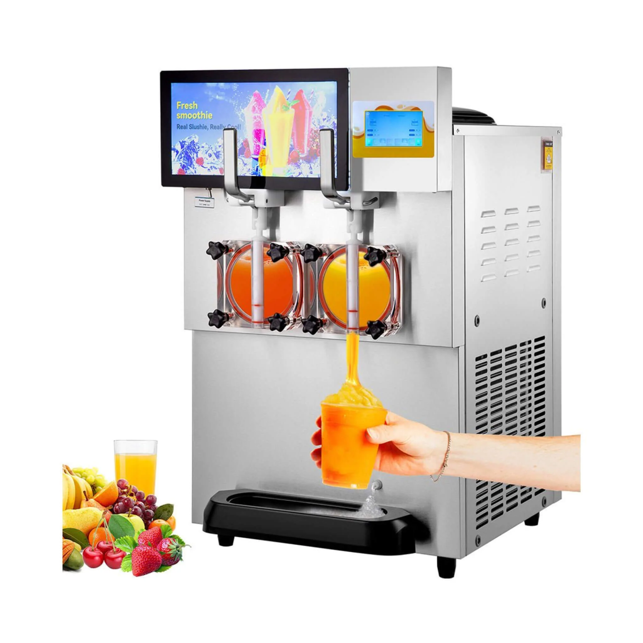Commercial 16L 1155W Double Frozen Margarita Ice Slushie Drink Maker Machine (SAK95281) - Image 7