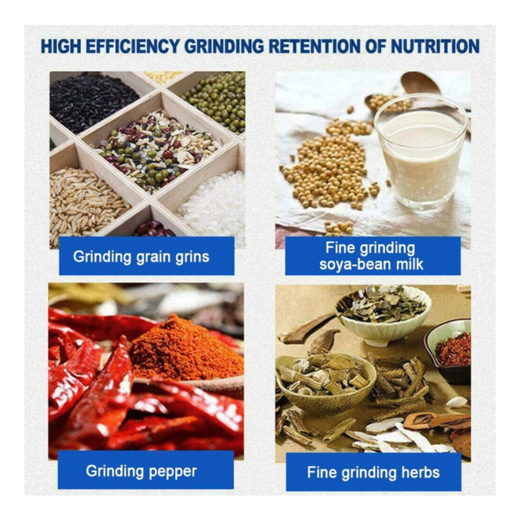 3000W Commercial Electric Dry Corn Wheat Grain Mill Grinder (SAK91135) - Image 5