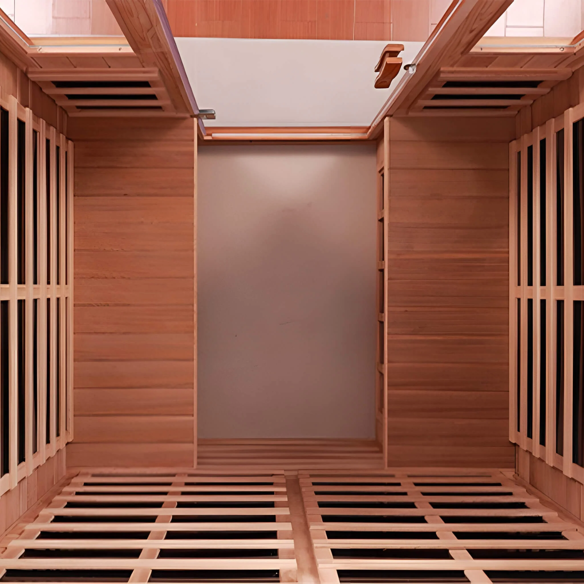 Thermoa Valois Premium 4-Person 2050W Luxury Low EMF Outdoor FAR Infrared Home Sauna With Bluetooth Audio (SAK15372) - Image 7