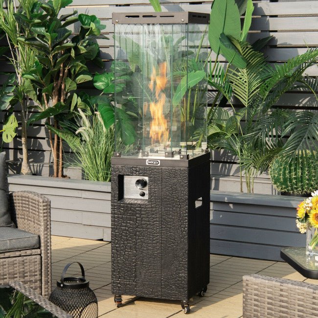 41K BTU Outdoor Propane Gas Patio Heater W/ Lockable Wheels (SAK98052) - Image 10