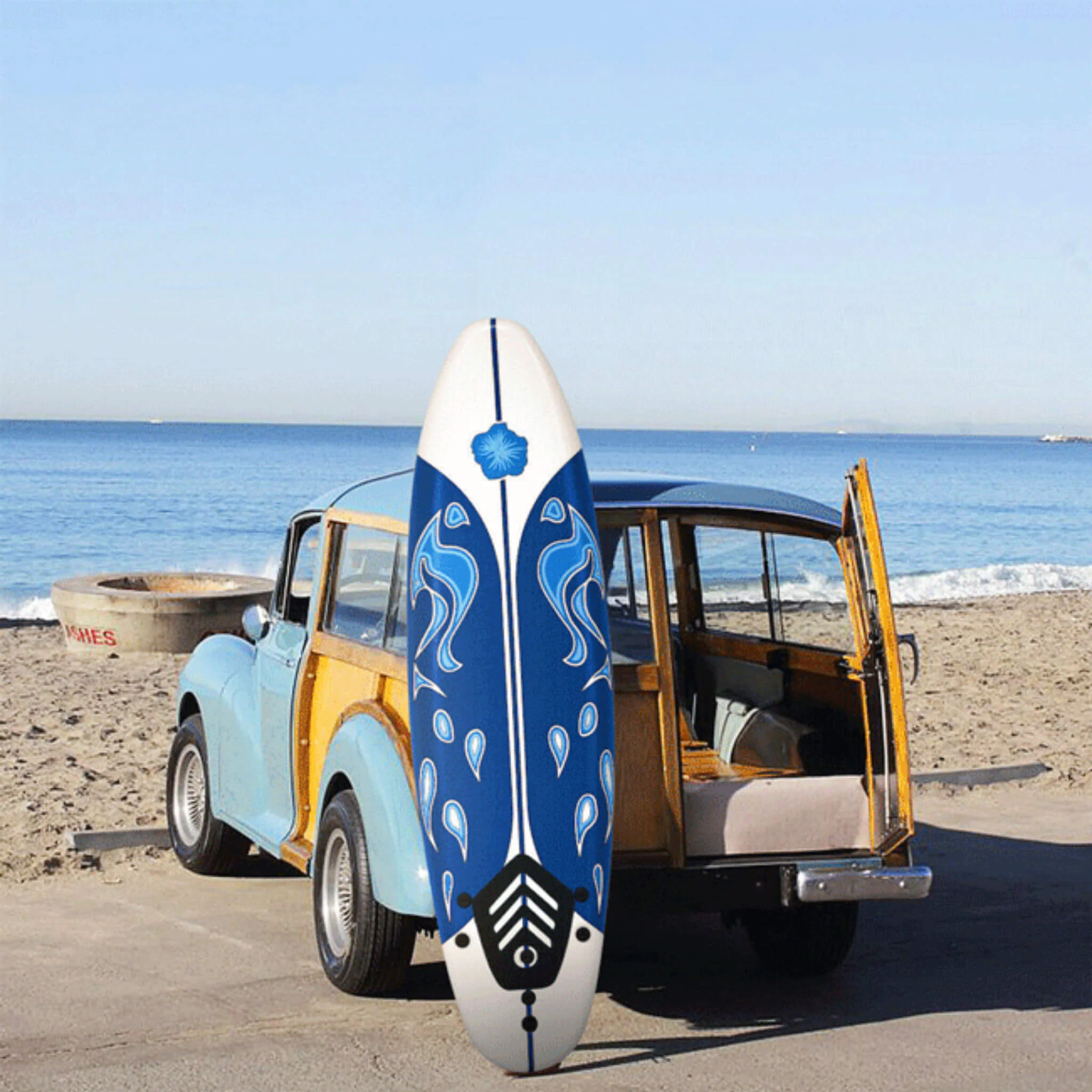 6FT Inflatable Blow Up Stand Up Paddle SUP Surfboard (SAK94461) - Image 4