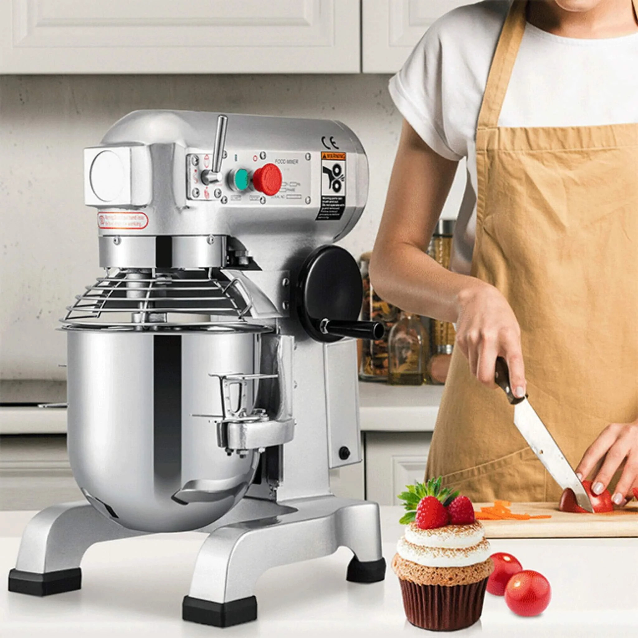 600W Commercial Dough Kneader Bakery Mixer Machine, 15QT (SAK95629) - Image 3