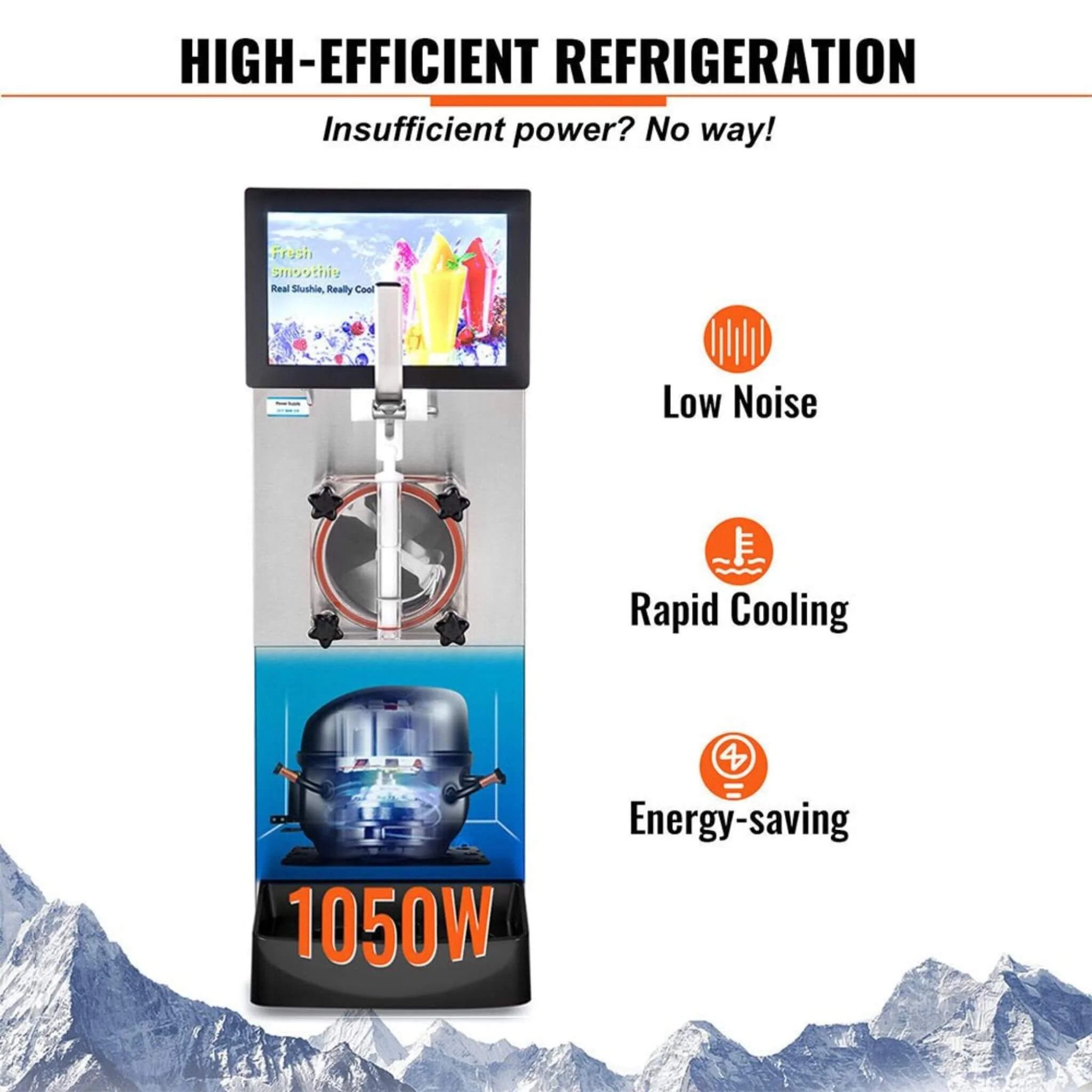 8L Commercial 1050W Single Frozen Margarita Ice Slushy Drink Maker Machine (SAK94026) - Image 10