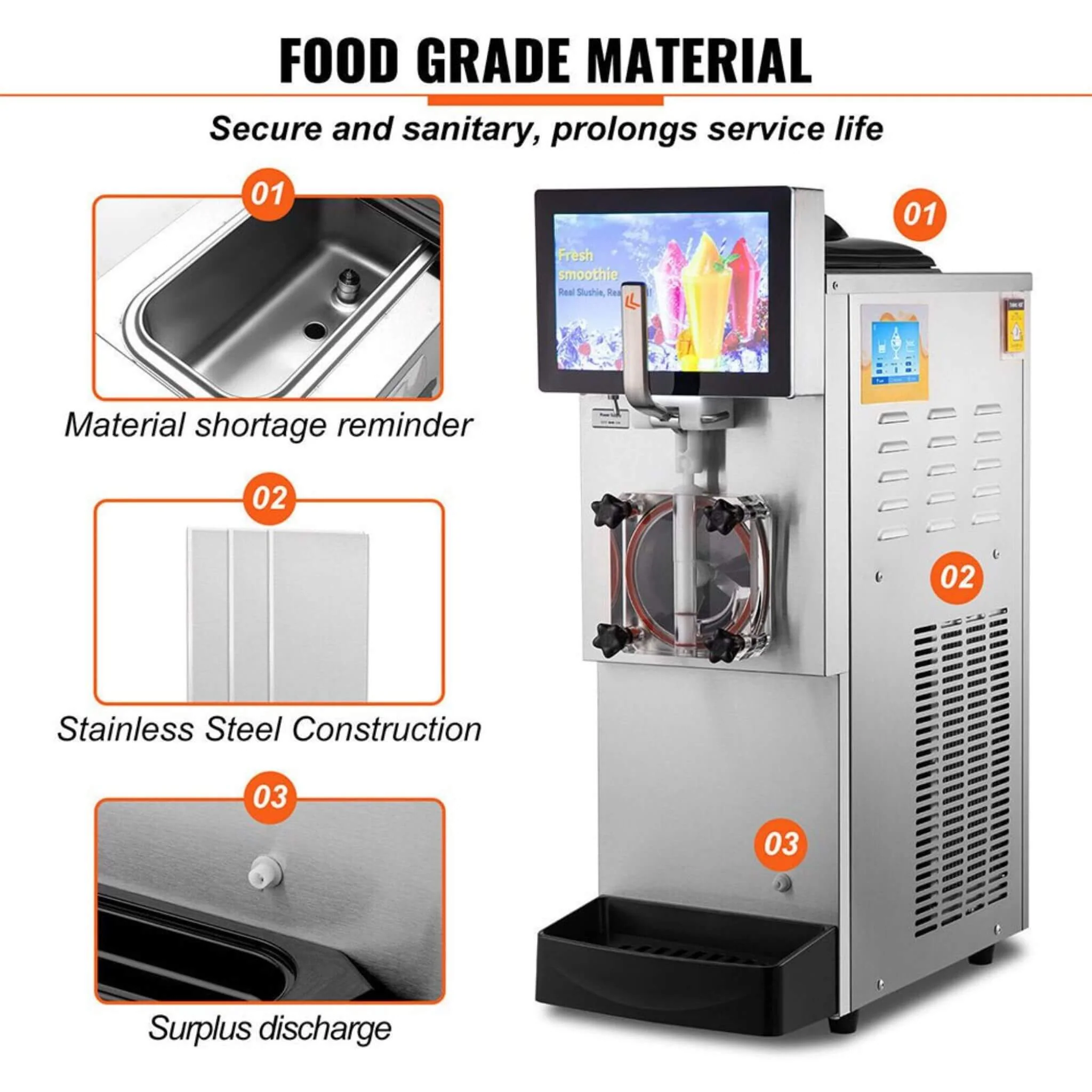 8L Commercial 1050W Single Frozen Margarita Ice Slushy Drink Maker Machine (SAK94026) - Image 8