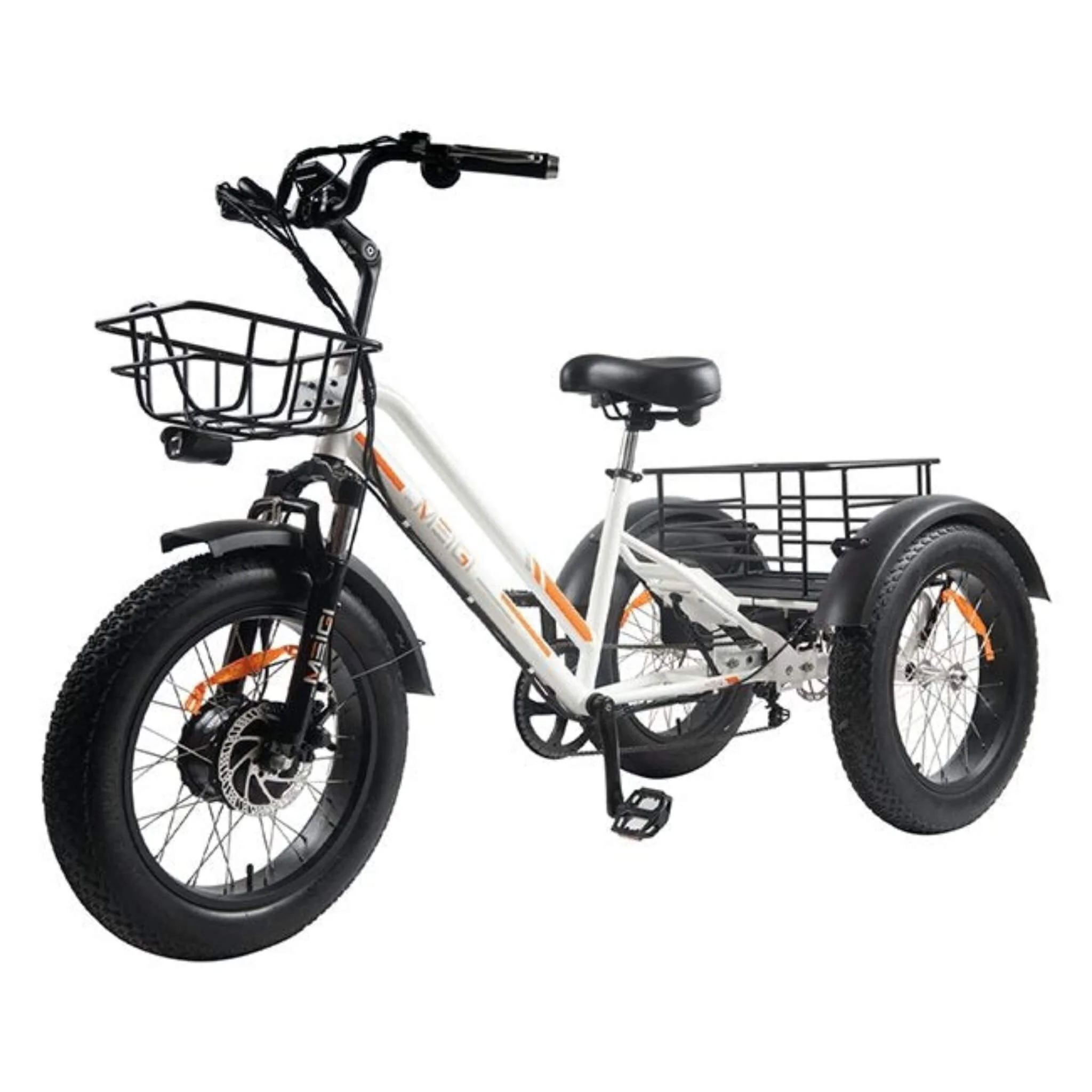 Dwmeigi MG1703 Zeus 20-Inch 48V/18.2Ah 750W Fat Tire Electric Trike, 330LBS (SAK93144) - Image 11