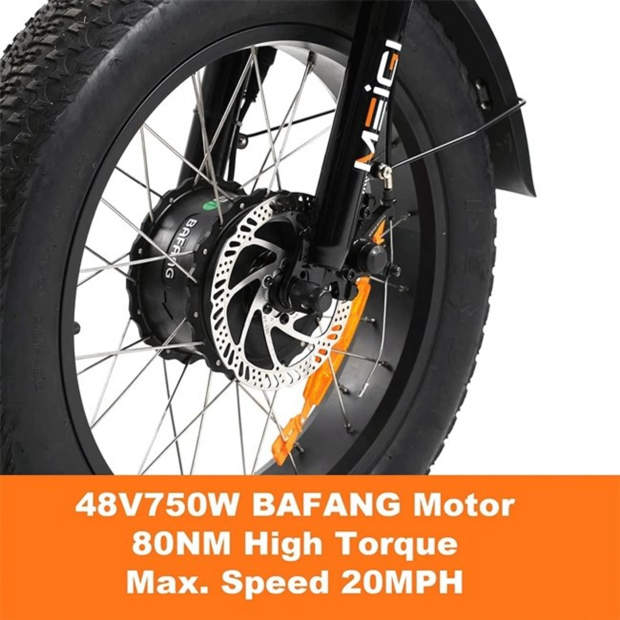 Dwmeigi MG1703 Zeus 20-Inch 48V/18.2Ah 750W Fat Tire Electric Trike, 330LBS (SAK93144) - Image 16