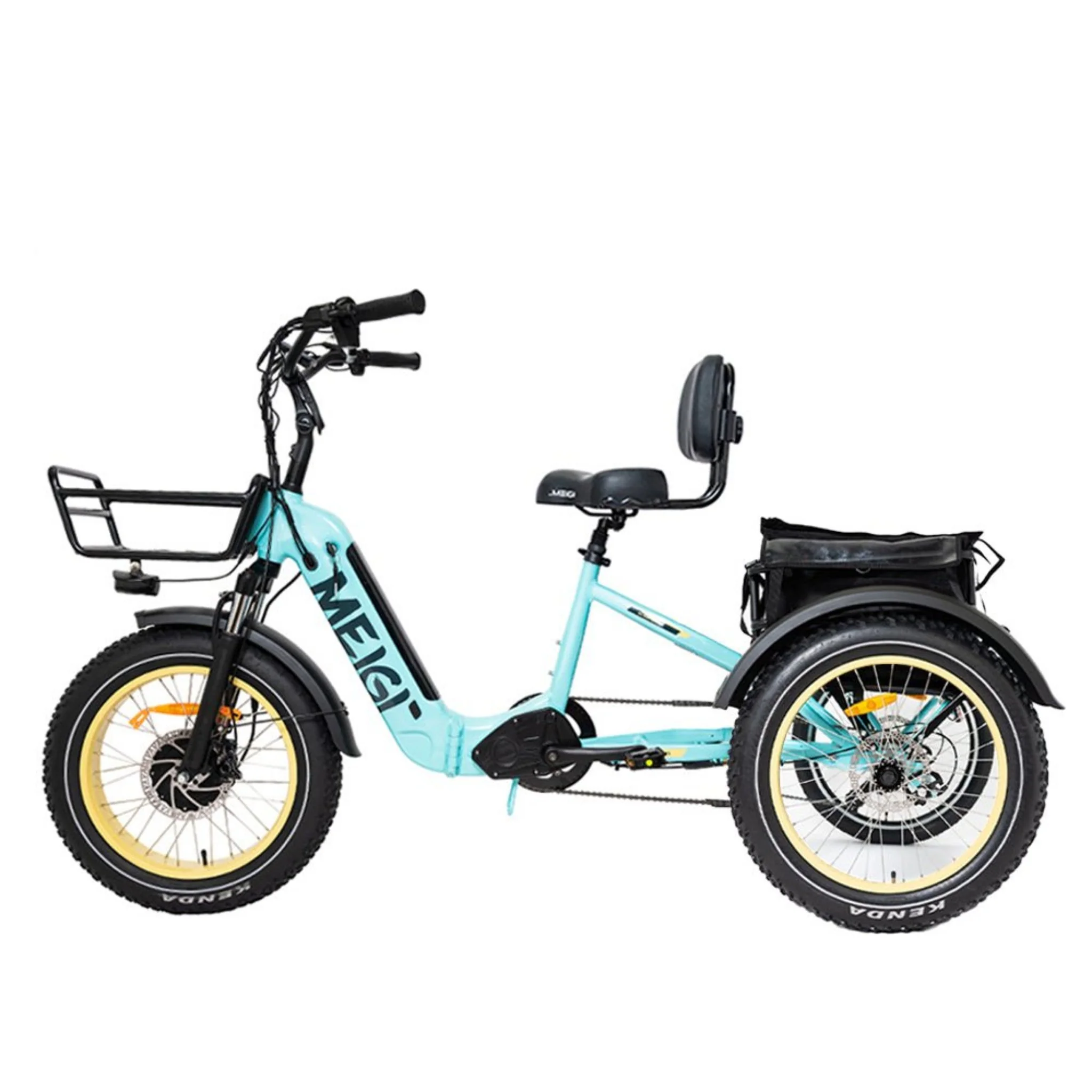 Dwmeigi MG2301 Silverado HD 20-Inch 48V/14AH 750W Foldable Fat Tire Electric Trike, 330LBS (SAK96817) - Image 18