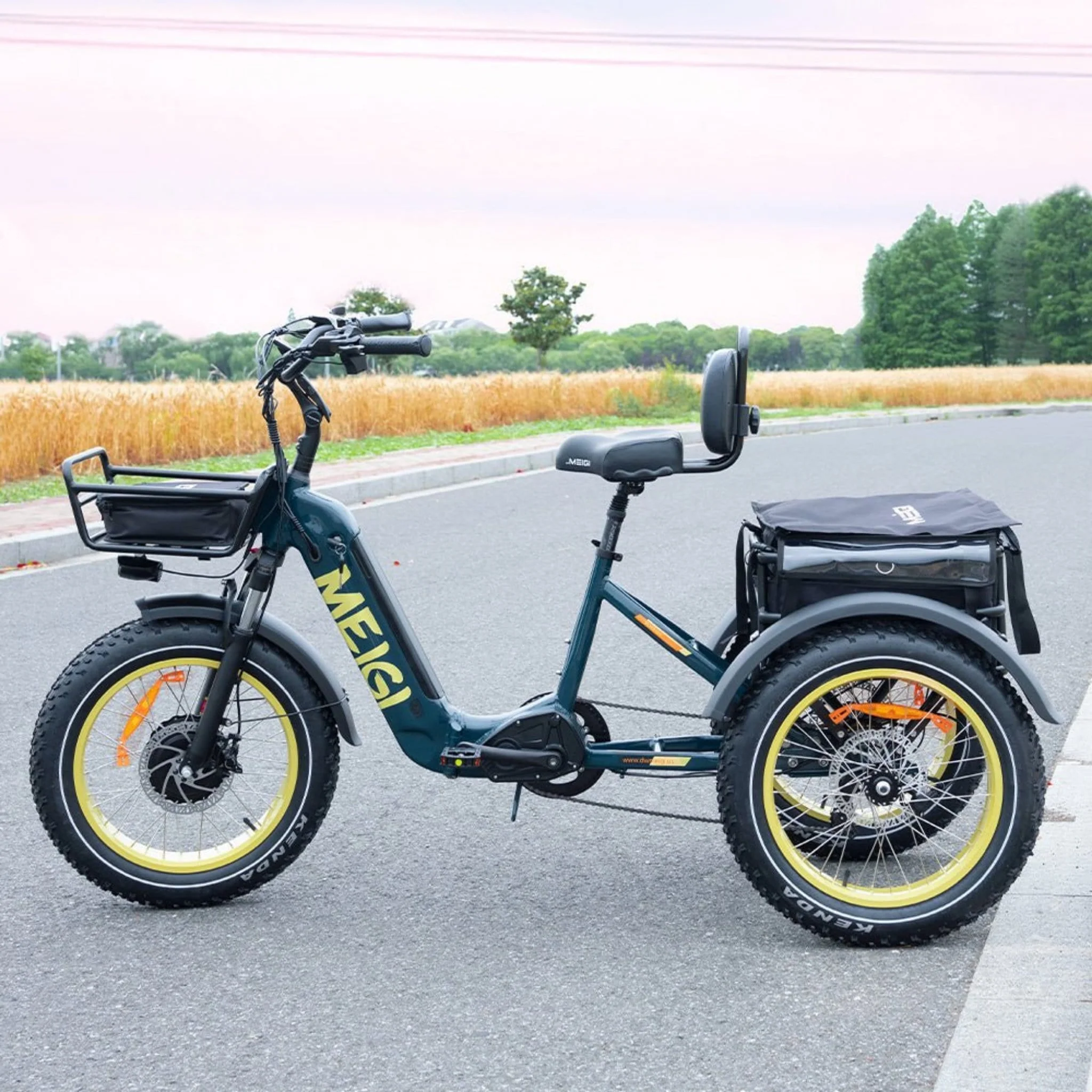 Dwmeigi MG2301 Silverado HD 20-Inch 48V/14AH 750W Foldable Fat Tire Electric Trike, 330LBS (SAK96817) - Image 3