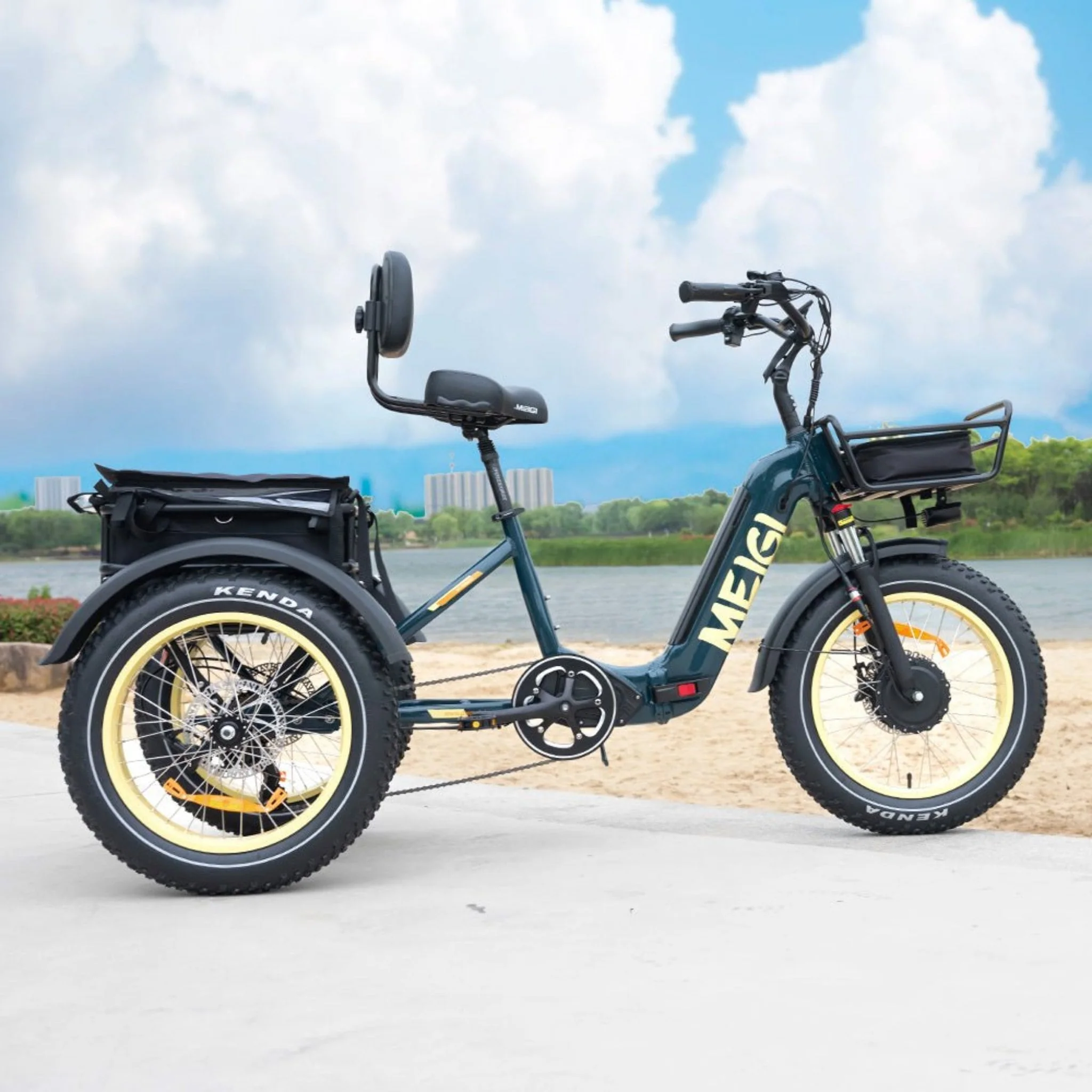 Dwmeigi MG2301 Silverado HD 20-Inch 48V/14AH 750W Foldable Fat Tire Electric Trike, 330LBS (SAK96817) - Image 5