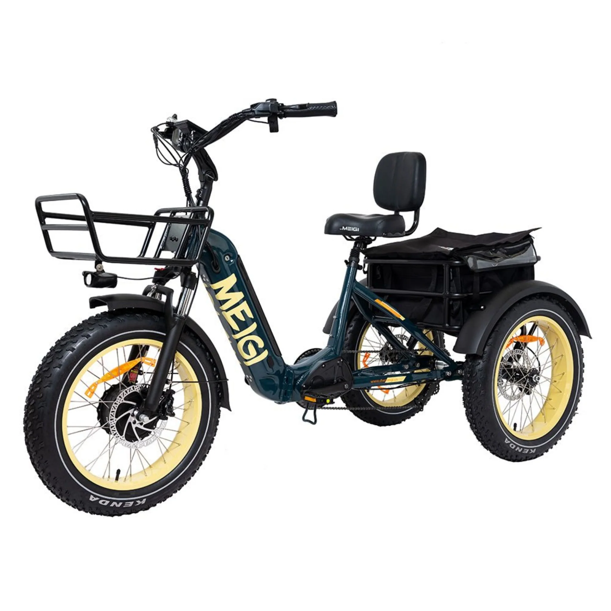 Dwmeigi MG2301 Silverado HD 20-Inch 48V/14AH 750W Foldable Fat Tire Electric Trike, 330LBS (SAK96817) - Image 6