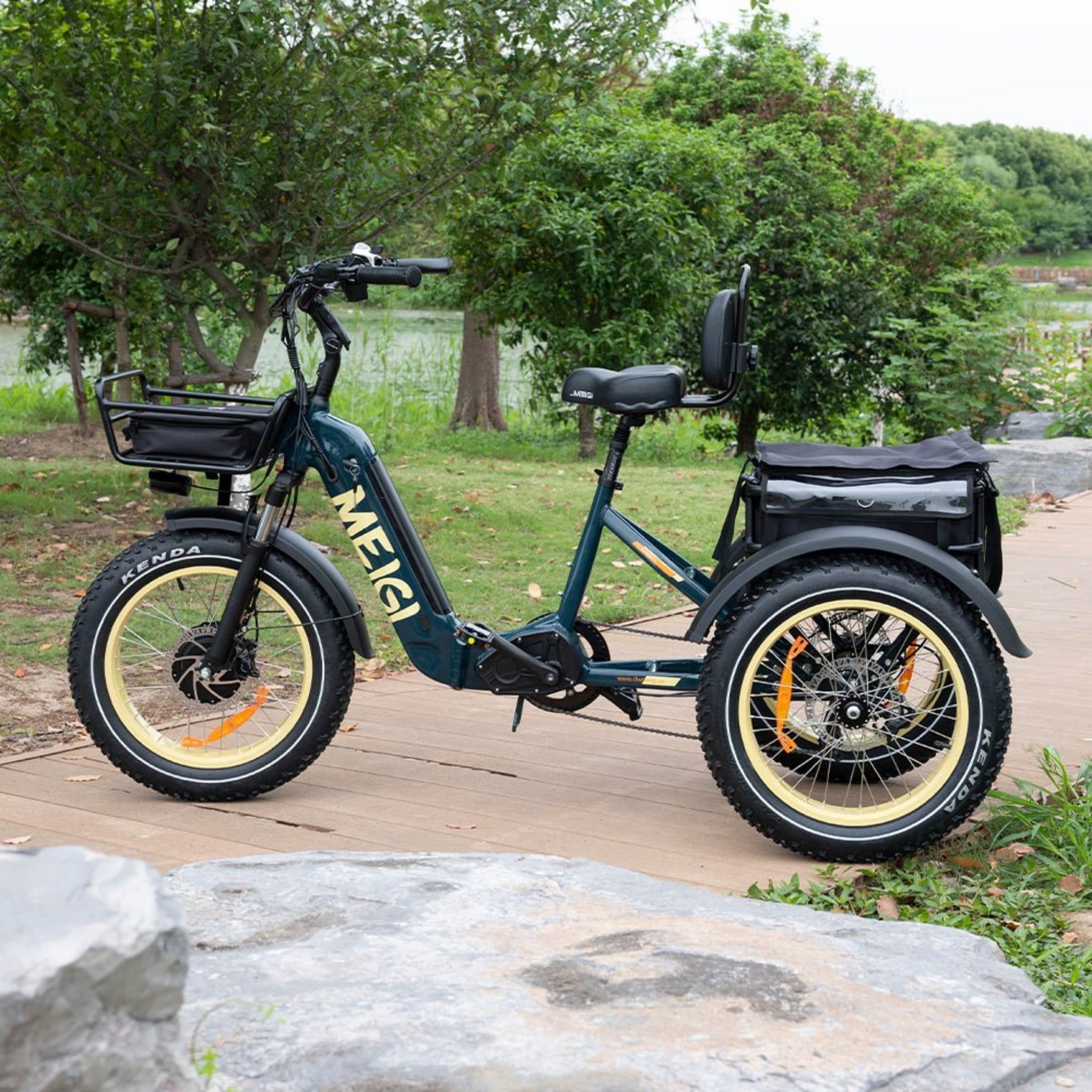 Dwmeigi MG2301 Silverado HD 20-Inch 48V/14AH 750W Foldable Fat Tire Electric Trike, 330LBS (SAK96817) - Image 9