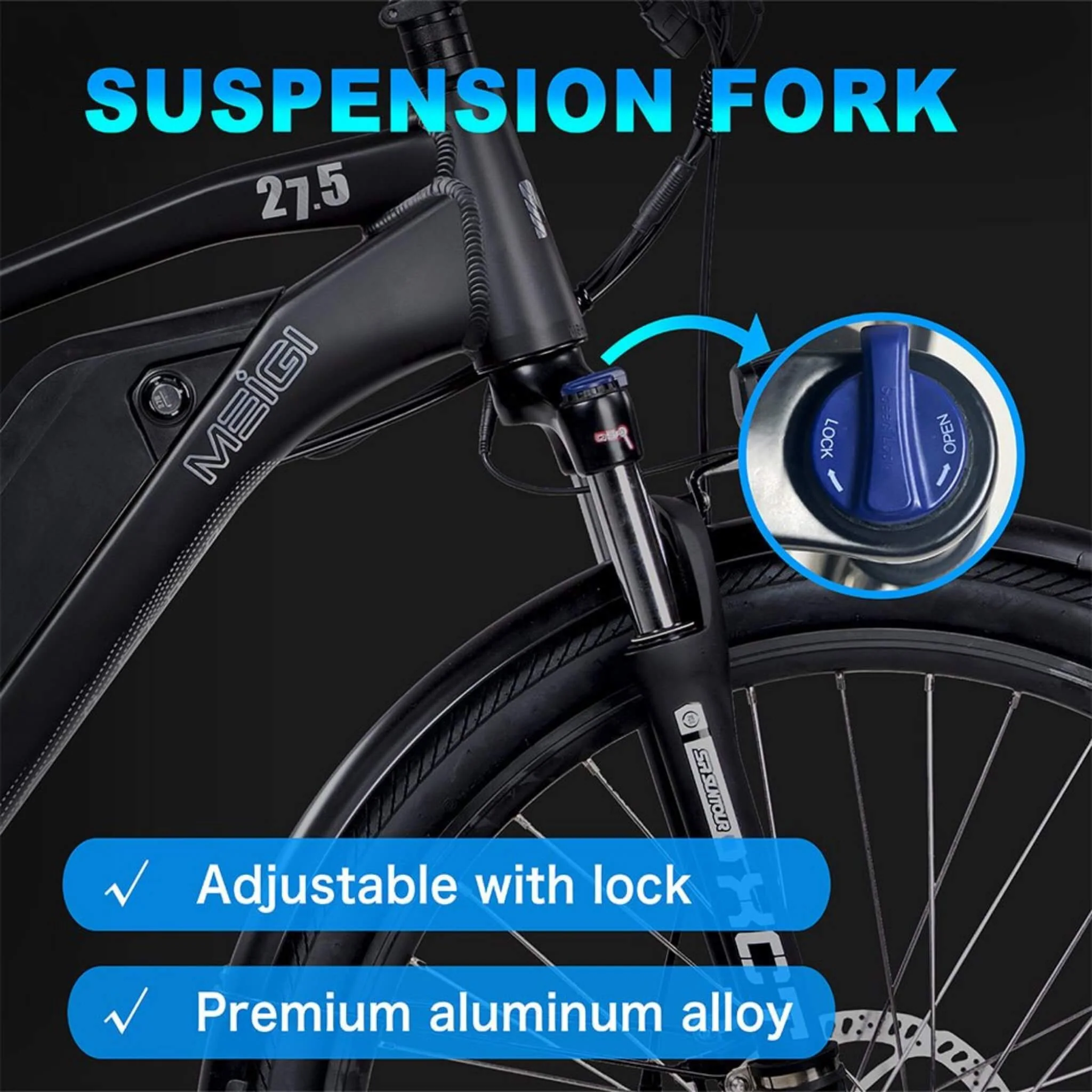 Dwmeigi MG7612 Helios 26-Inch 48V/13AH 750W Fat Tire Electric Bike, 280LBS (SAK91253) - Image 4