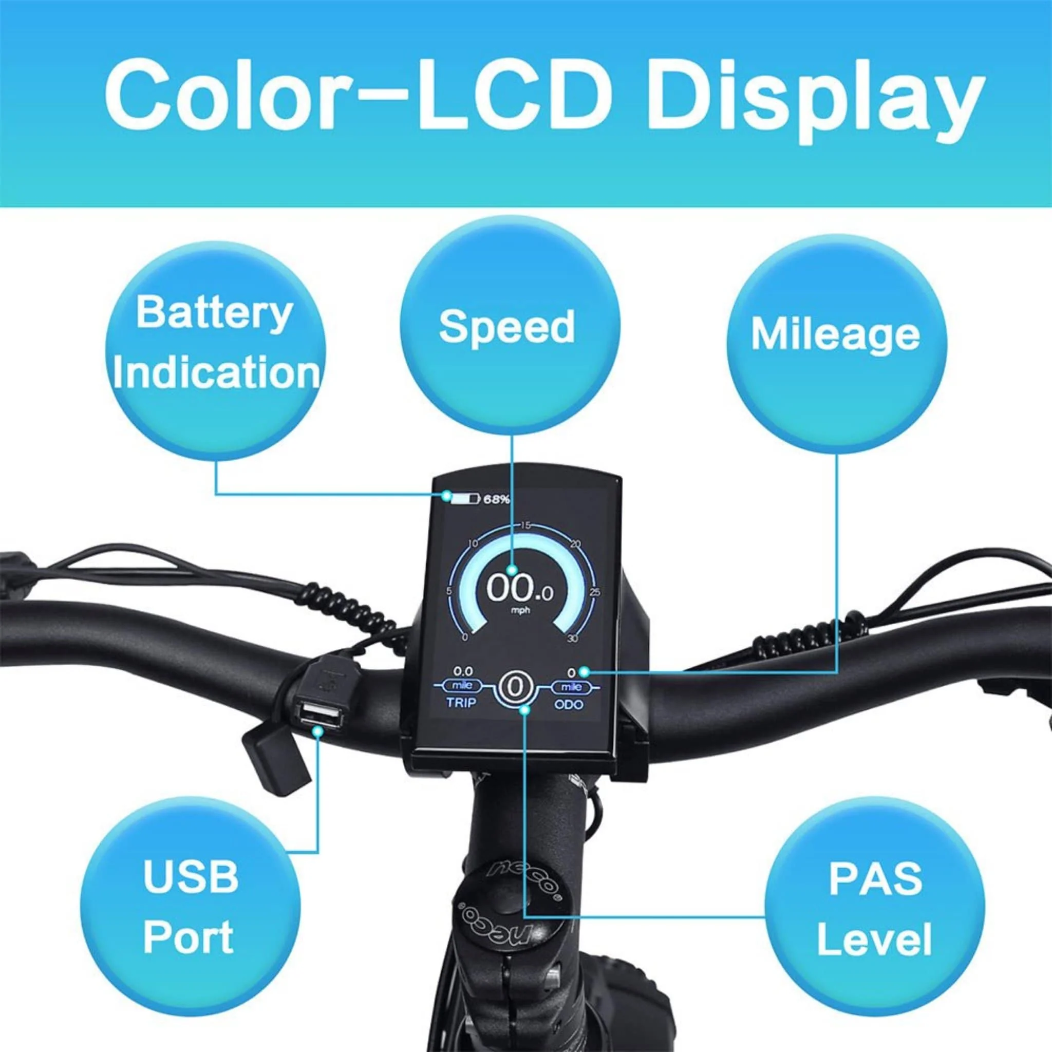 Dwmeigi MG8714 Artemis 26-Inch 48V/16AH 750W Fat Tire Electric Bike, 280LBS (SAK96154) - Image 6