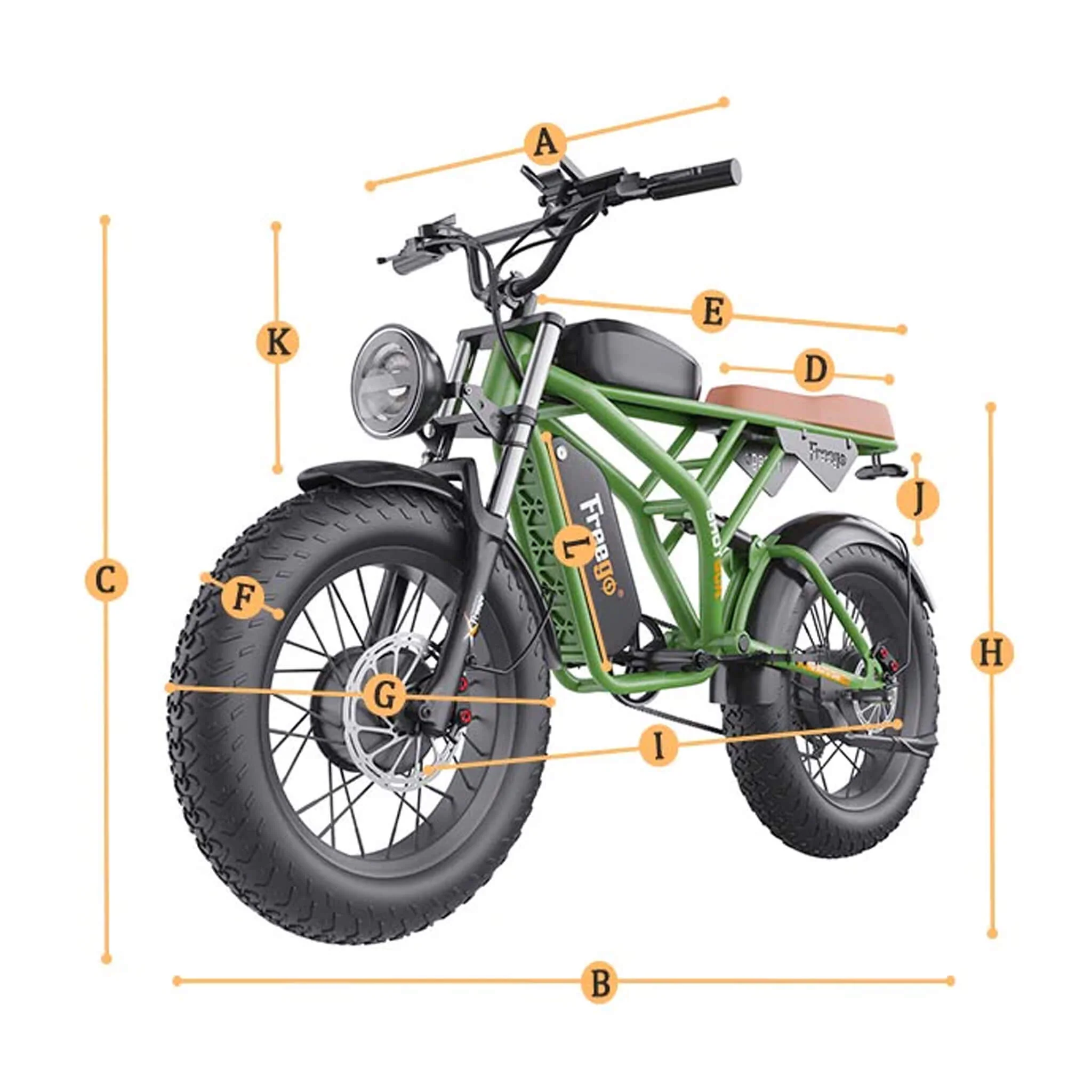 Freego Shotgun Flash F3 Pro Max Electric Dual Motor Bike, 1000W (SAK41583) - Image 15
