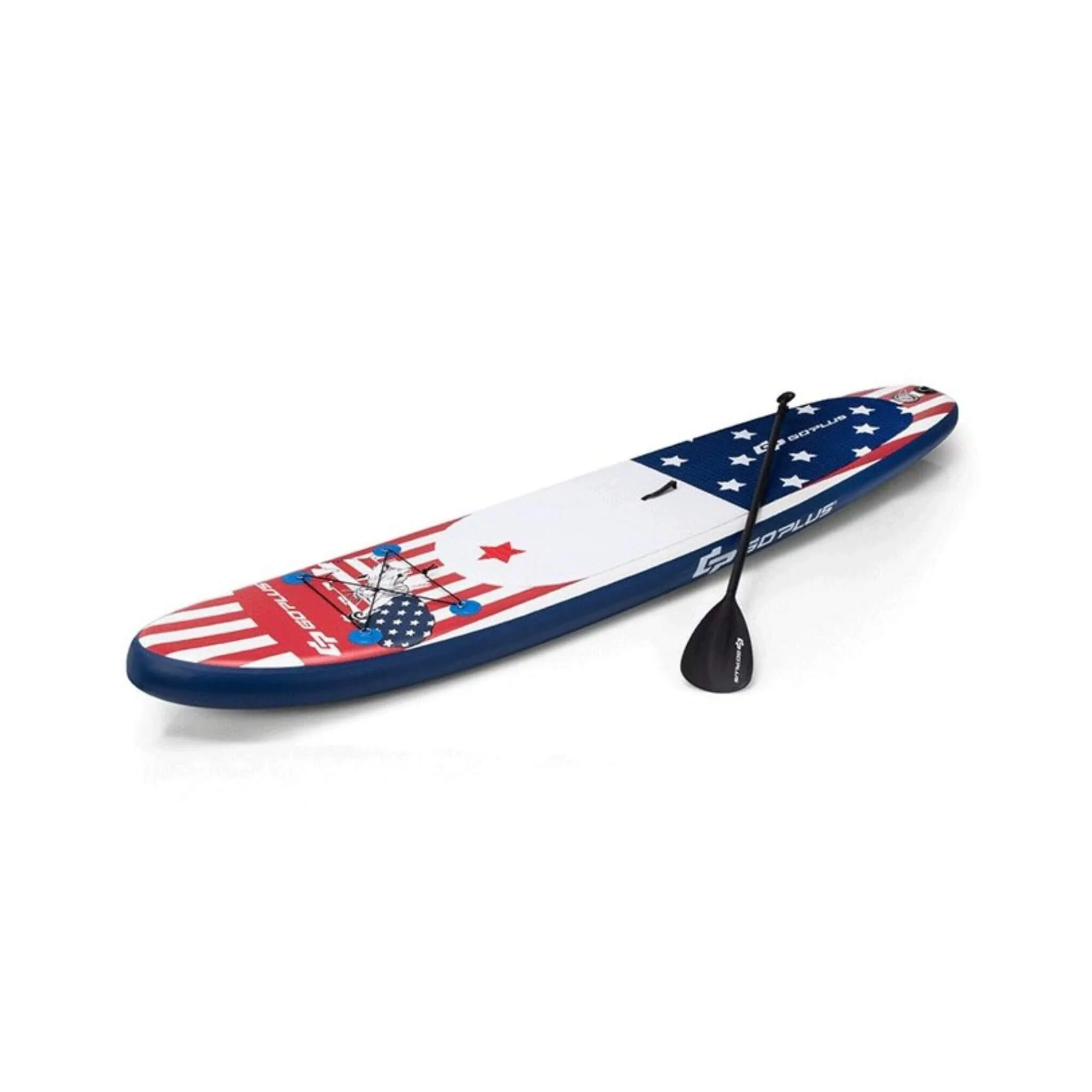 GoPlus 11FT Inflatable Stand Up Surfboard Paddle Board W/ Aluminum Paddle (SAK58739) - Image 14
