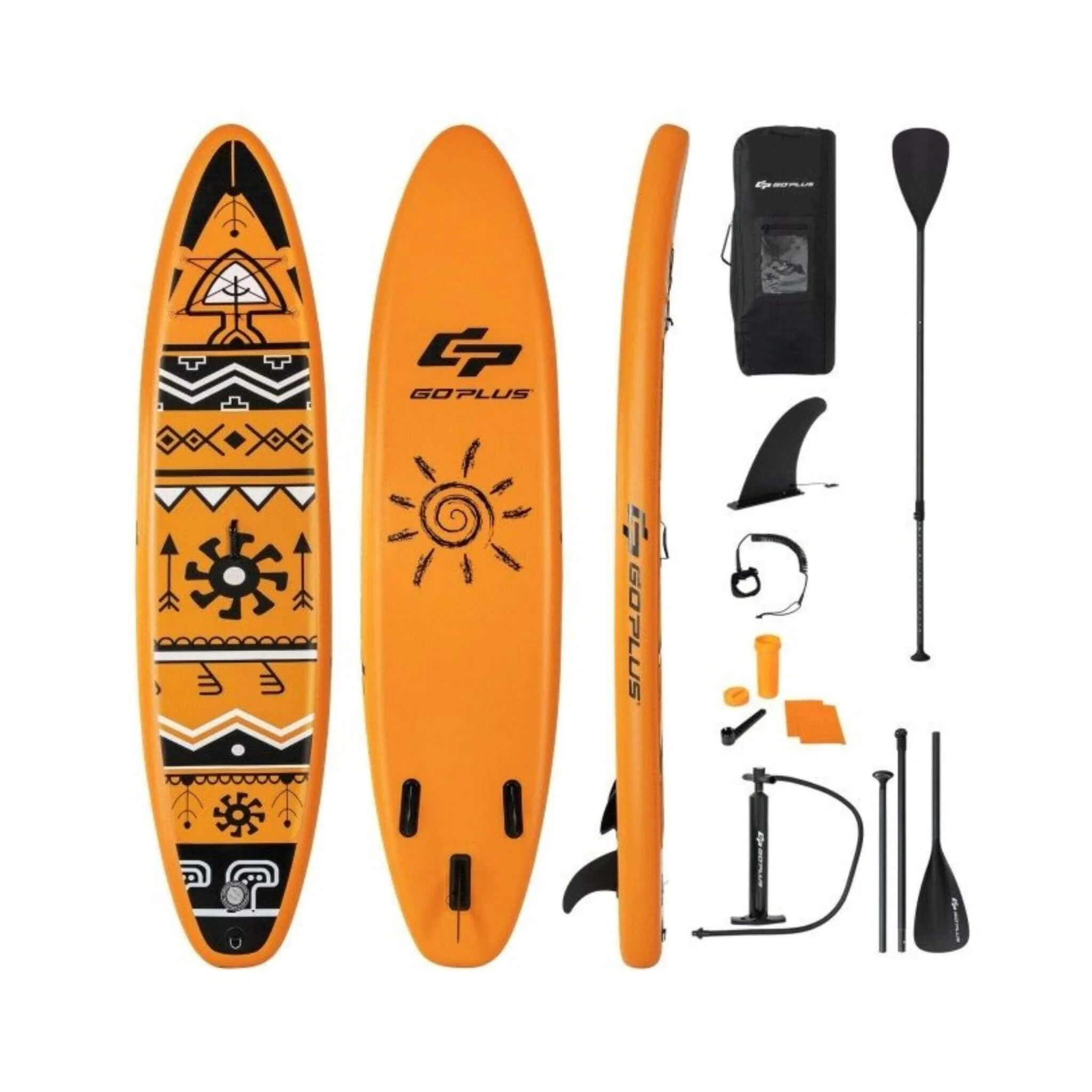 GoPlus 10.5FT Inflatable Stand Up Surfboard Paddle Board W/ SUP Aluminum Paddle (SAK95162) - Image 3