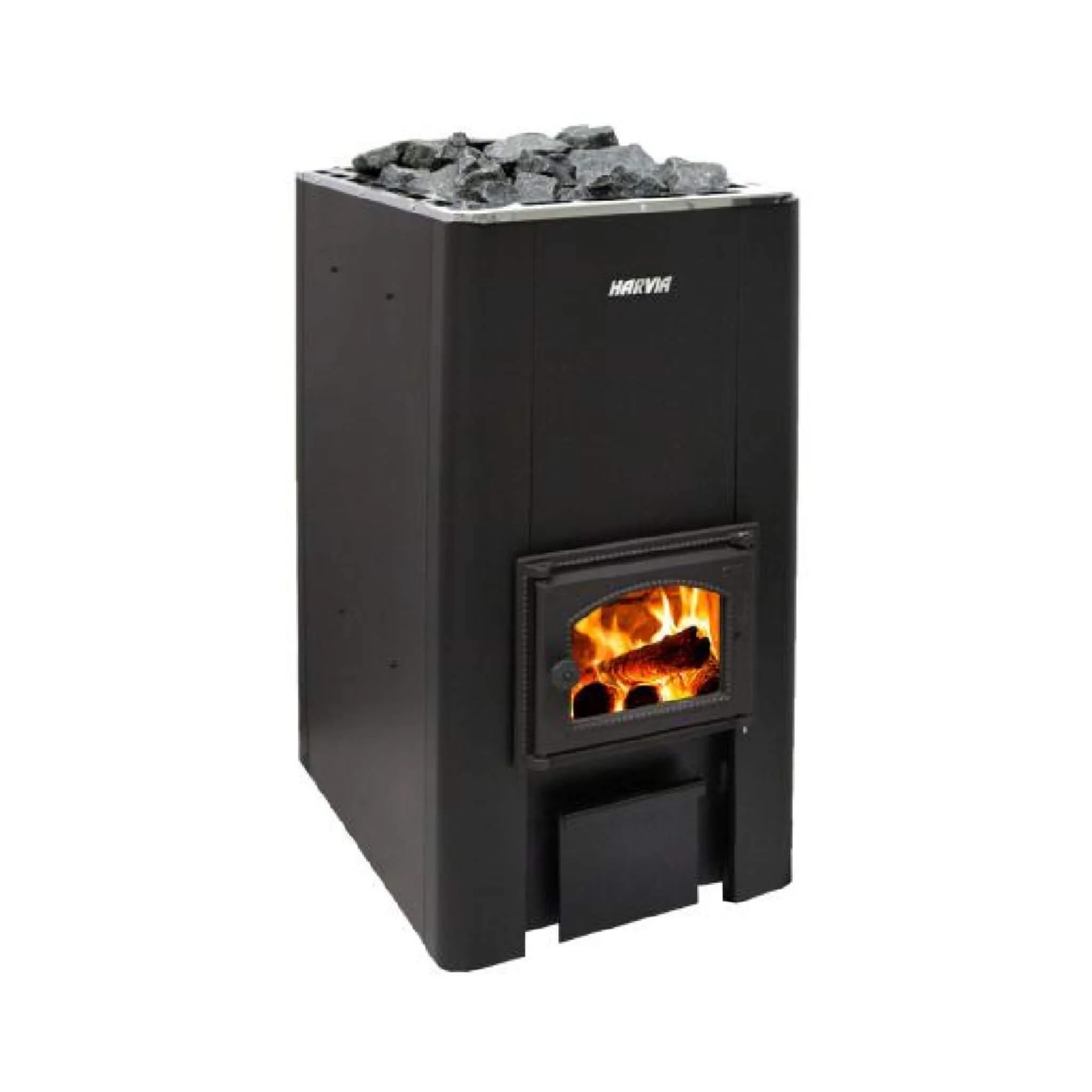 Harvia 50 40KW Black Floor Mount Wood-Burning Sauna Stove With Sauna Stones [WK500] (SAK73164) - Image 3