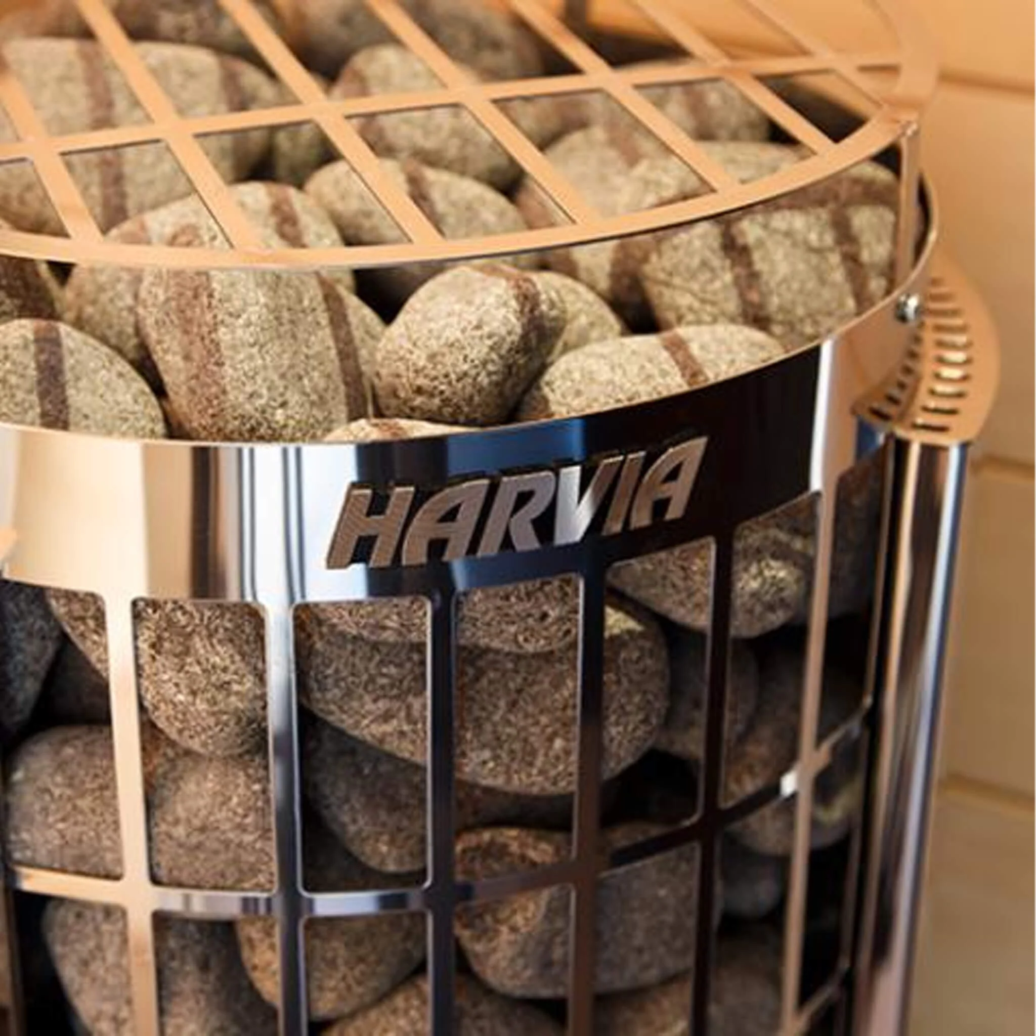 Harvia Cilindro UL Certified Electric Sauna Heater With Xenio CX45 Digital Control Panel & Sauna Stones [PC60/80/90/110E] (SAK86571) - Image 11