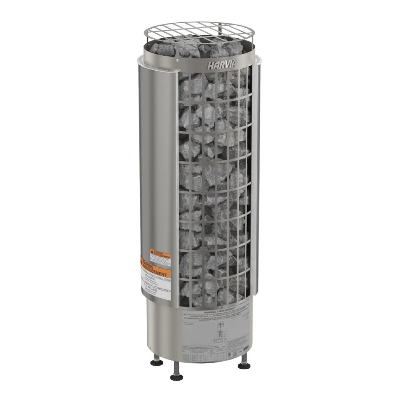 Harvia Cilindro UL Certified Electric Sauna Heater With Xenio CX45 Digital Control Panel & Sauna Stones [PC60/80/90/110E] (SAK86571) - Image 3