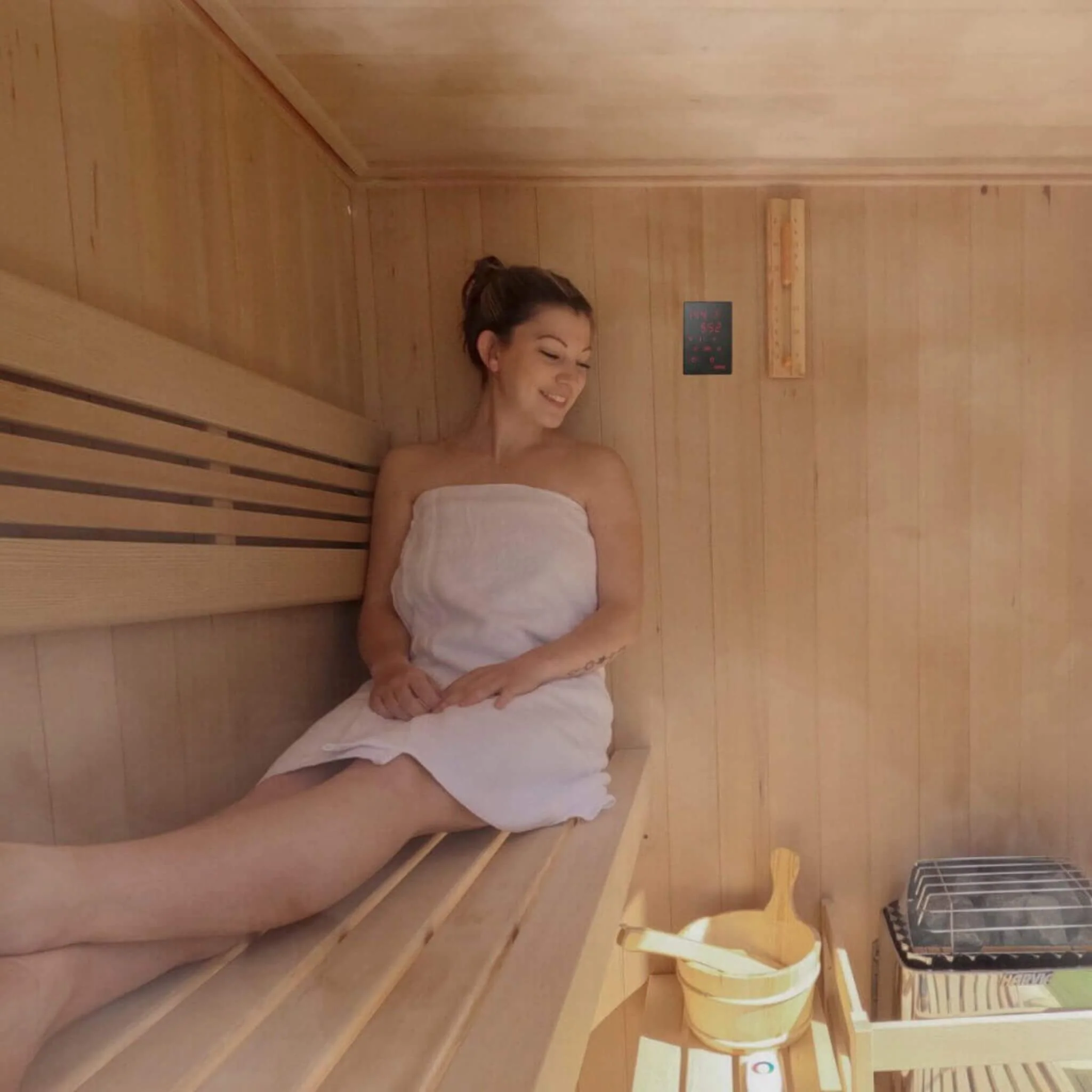 Harvia KIP UL Certified Electric Sauna Heater With Xenio CX170 Digital Control, WiFi Remote Control & Sauna Stones (SAK74563) - Image 4