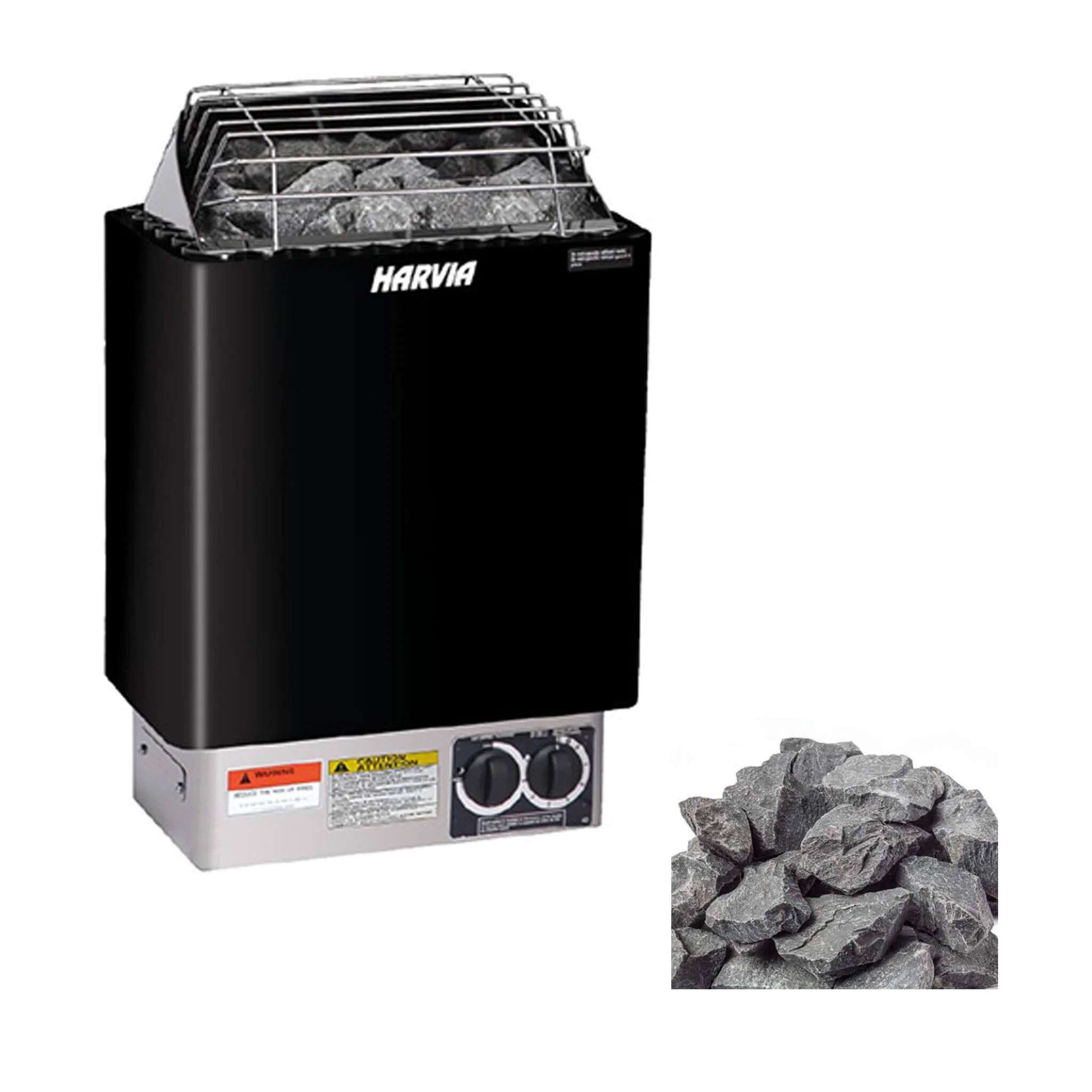 Harvia KIPB Wet Dry Electric Sauna Heater Stove With Built-In Controls & Sauna Stones (SAK47351) - Image 11