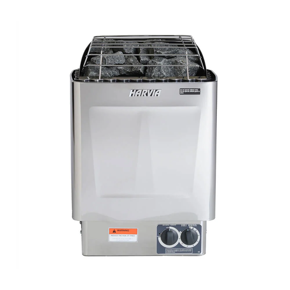 Harvia KIPB Wet Dry Electric Sauna Heater Stove With Built-In Controls & Sauna Stones (SAK47351) - Image 3