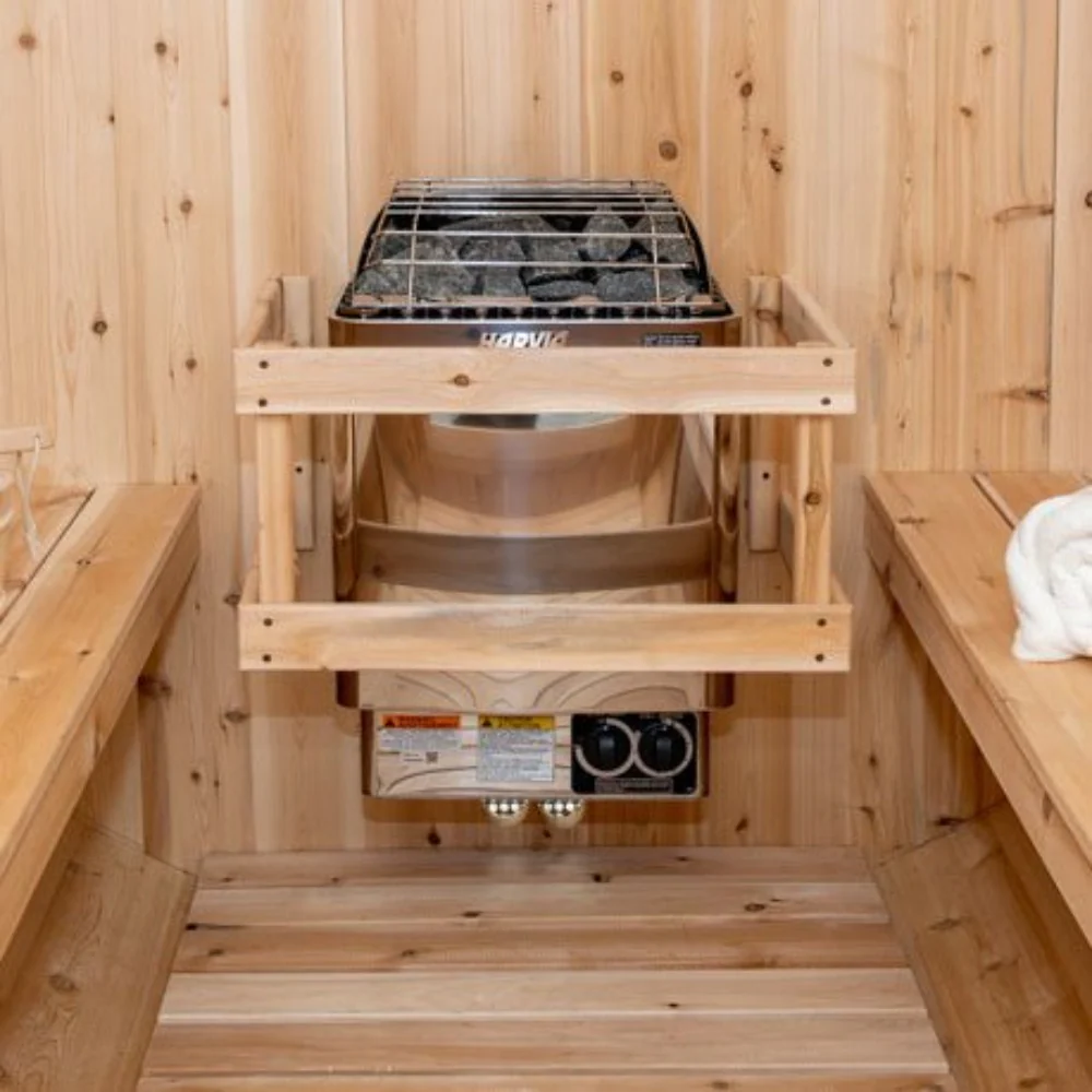 Harvia KIPB Wet Dry Electric Sauna Heater Stove With Built-In Controls & Sauna Stones (SAK47351) - Image 4