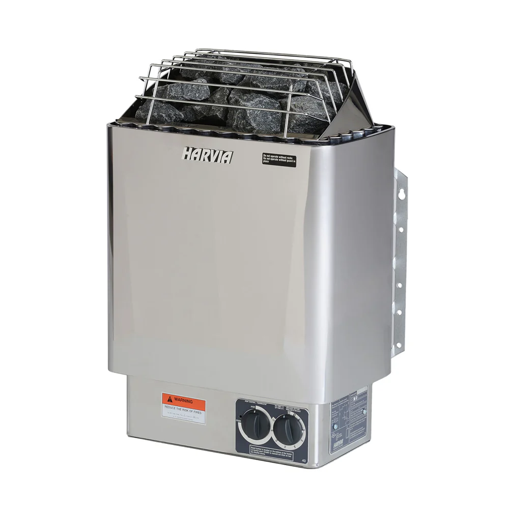 Harvia KIPB Wet Dry Electric Sauna Heater Stove With Built-In Controls & Sauna Stones (SAK47351) - Image 5