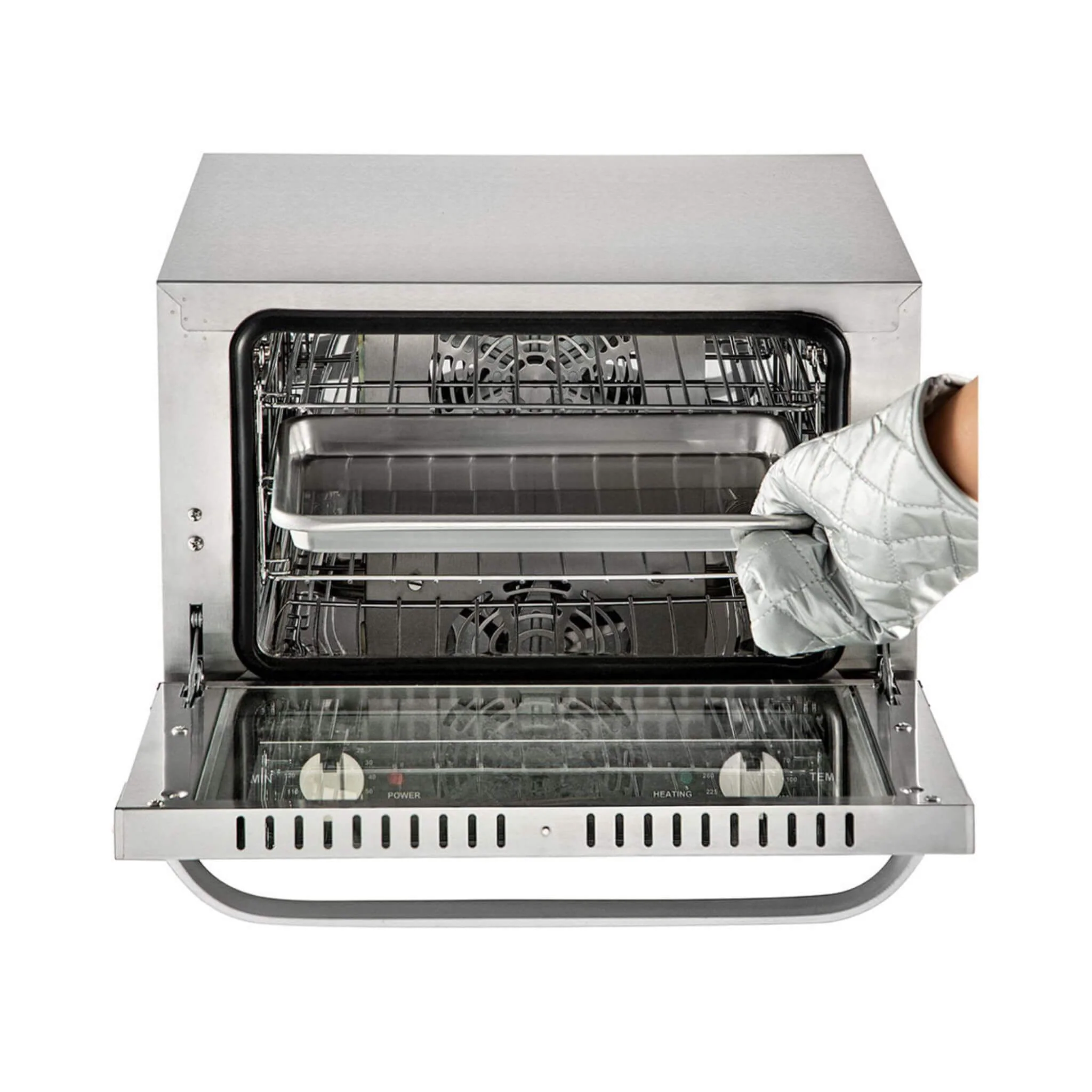 Heavy-Duty Commercial Stainless Steel Countertop Convection Toaster Oven (SAK51683) - Image 3