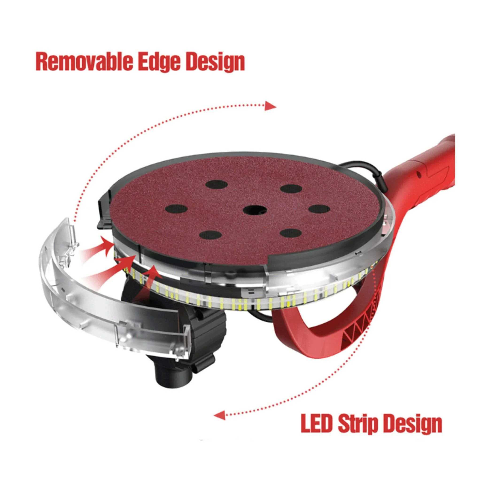 Heavy-Duty 710W Drywall Ceiling Pole Sander Vacuum Tool (SAK93935) - Image 7
