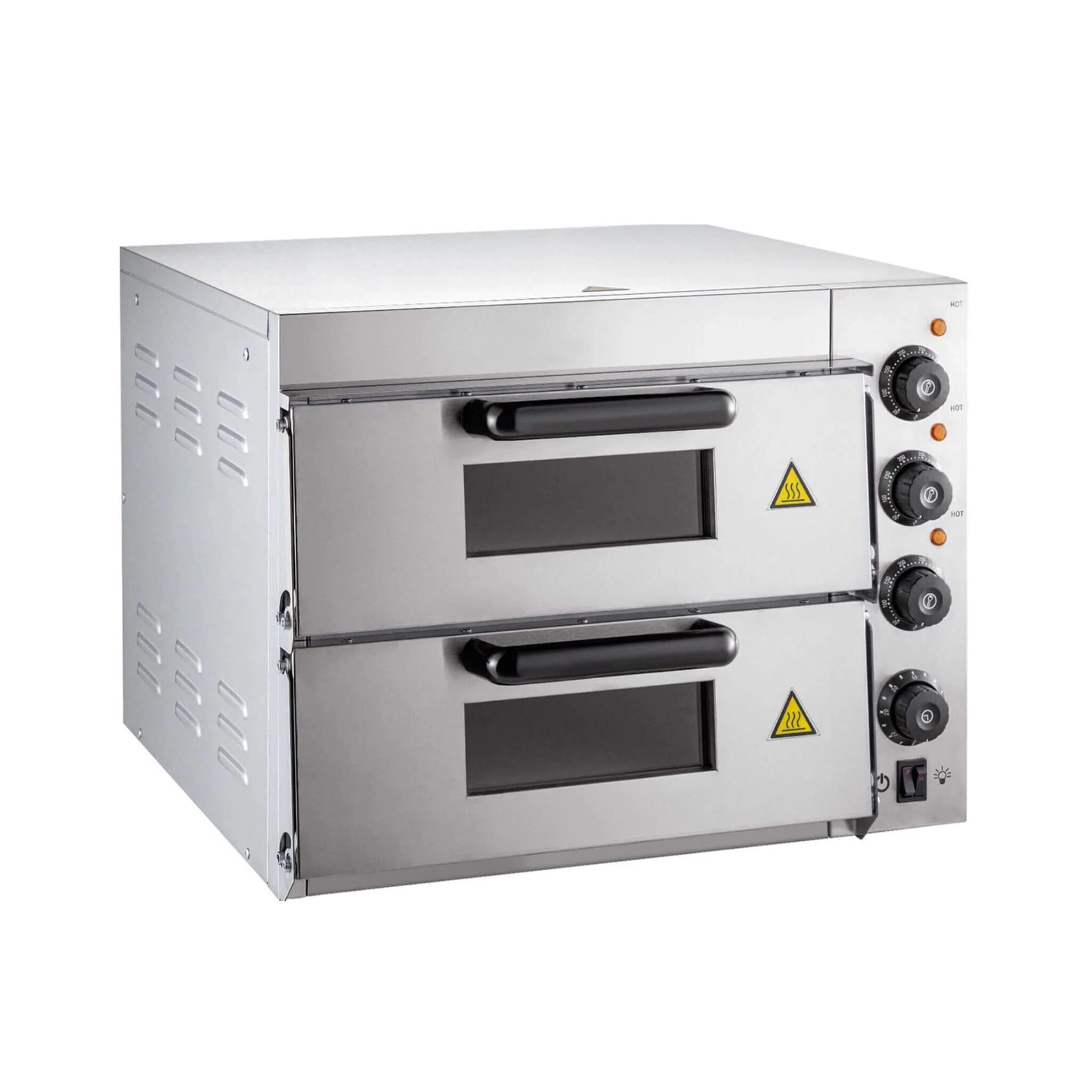 Heavy-Duty Electric 2000W Indoor Commercial Countertop Double Deck Pizza Oven (SAK36147) - Image 6