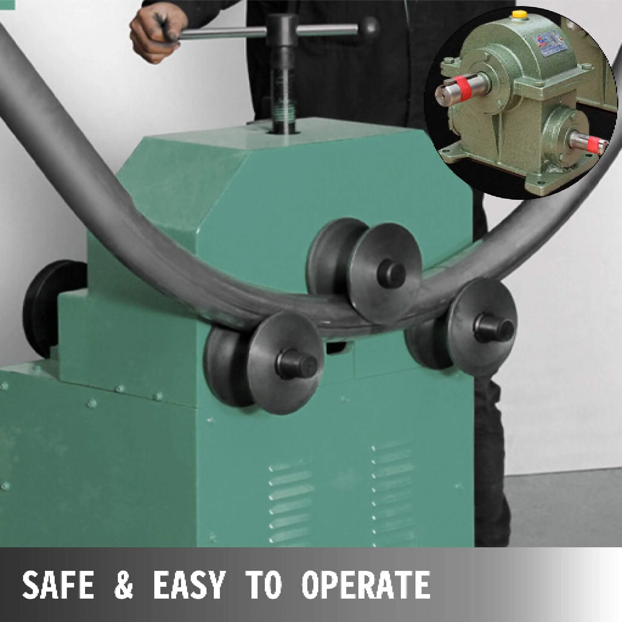 32-Inch Heavy-Duty Electric Industrial Square Pipe Tube Bender Machine With Die Set (SAK21576) - Image 11