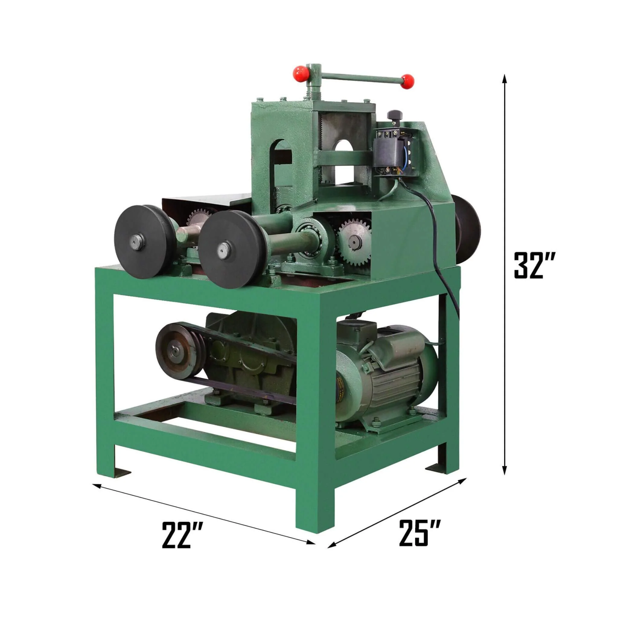 32-Inch Heavy-Duty Electric Industrial Square Pipe Tube Bender Machine With Die Set (SAK21576) - Image 12
