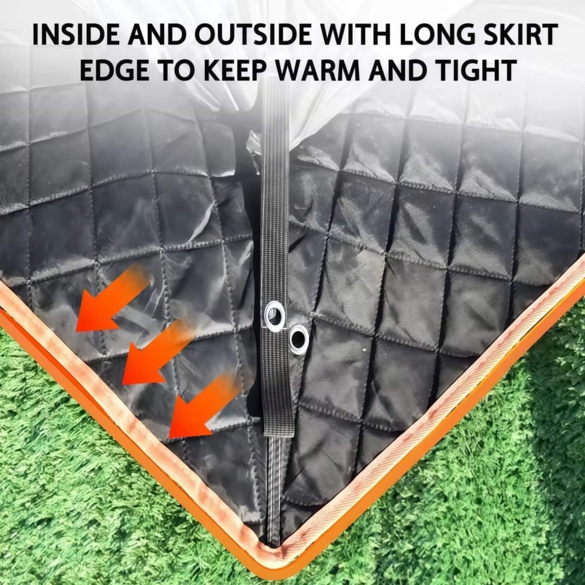 Heavy-Duty Large 11FT Insulated Pop Up Ice Fishing Camping Tent [8-12 Person] (SAK52084) - Image 5