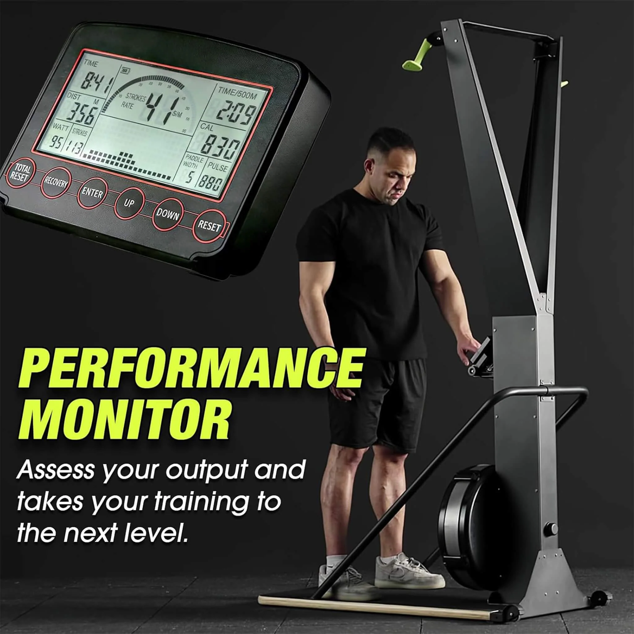 Rovix Premium Indoor Aerobic Ski Glider Training Exercise Gym Machine (SAK19564) - Image 6