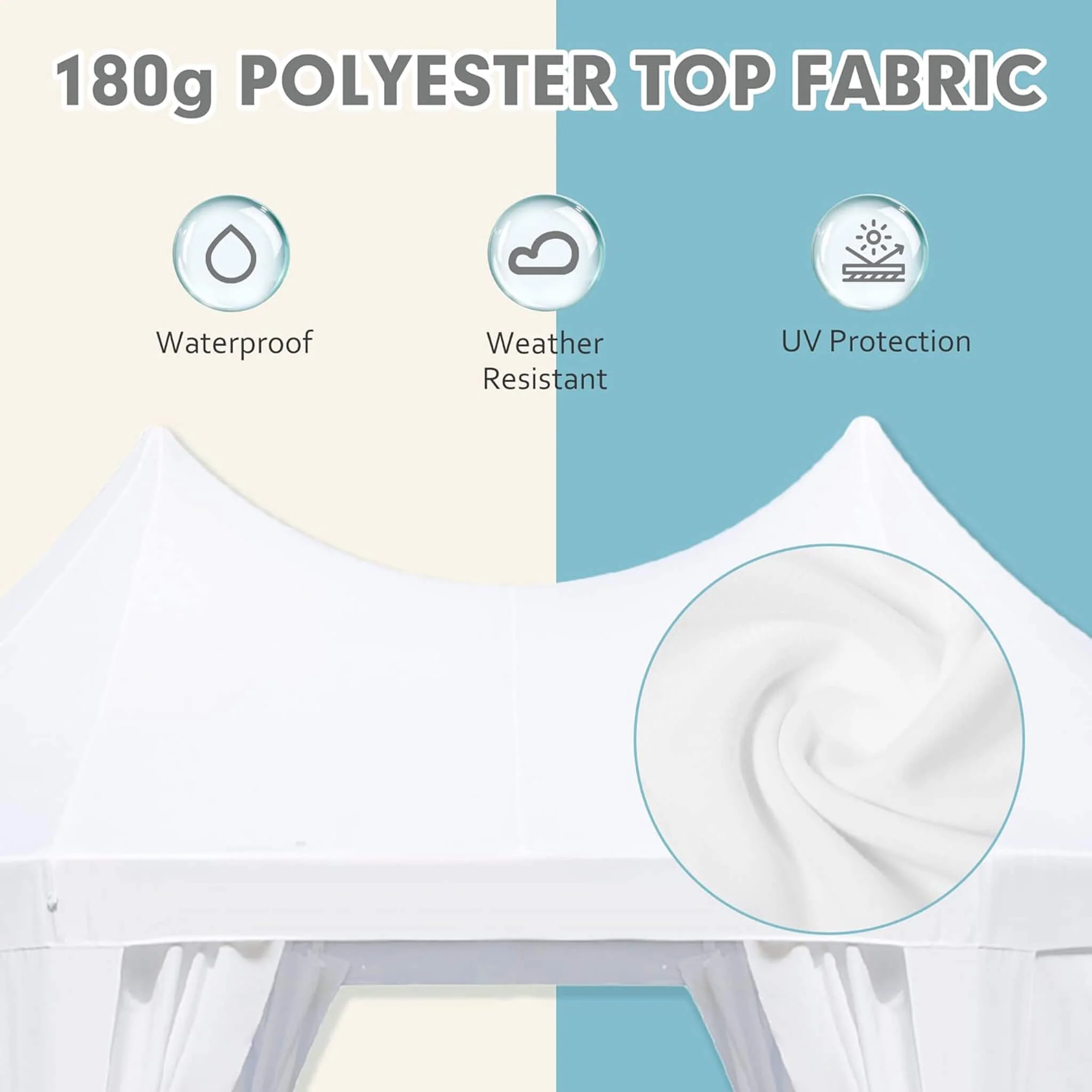 Large Heavy-Duty Customizable Party Tent With Sidewalls And Windows (SAK72615) - Image 4