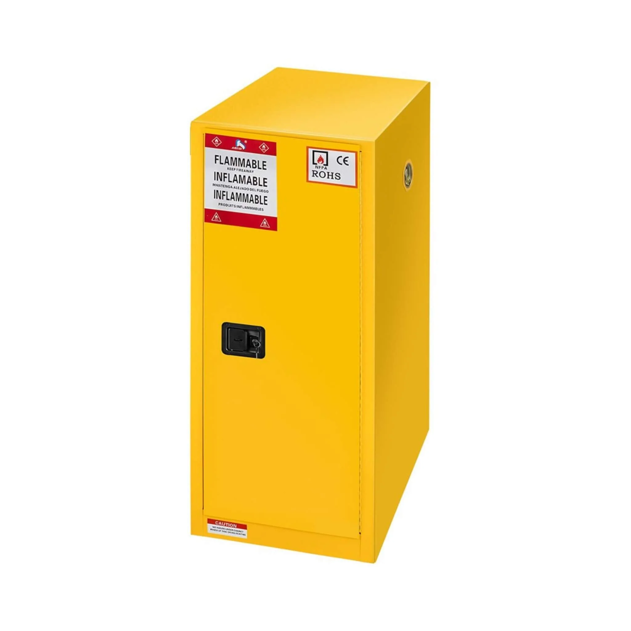 Large Yellow 35-Inch Heavy-Duty Flammable Welded Fireproof Storage Cabinet (SAK52837) - Image 8