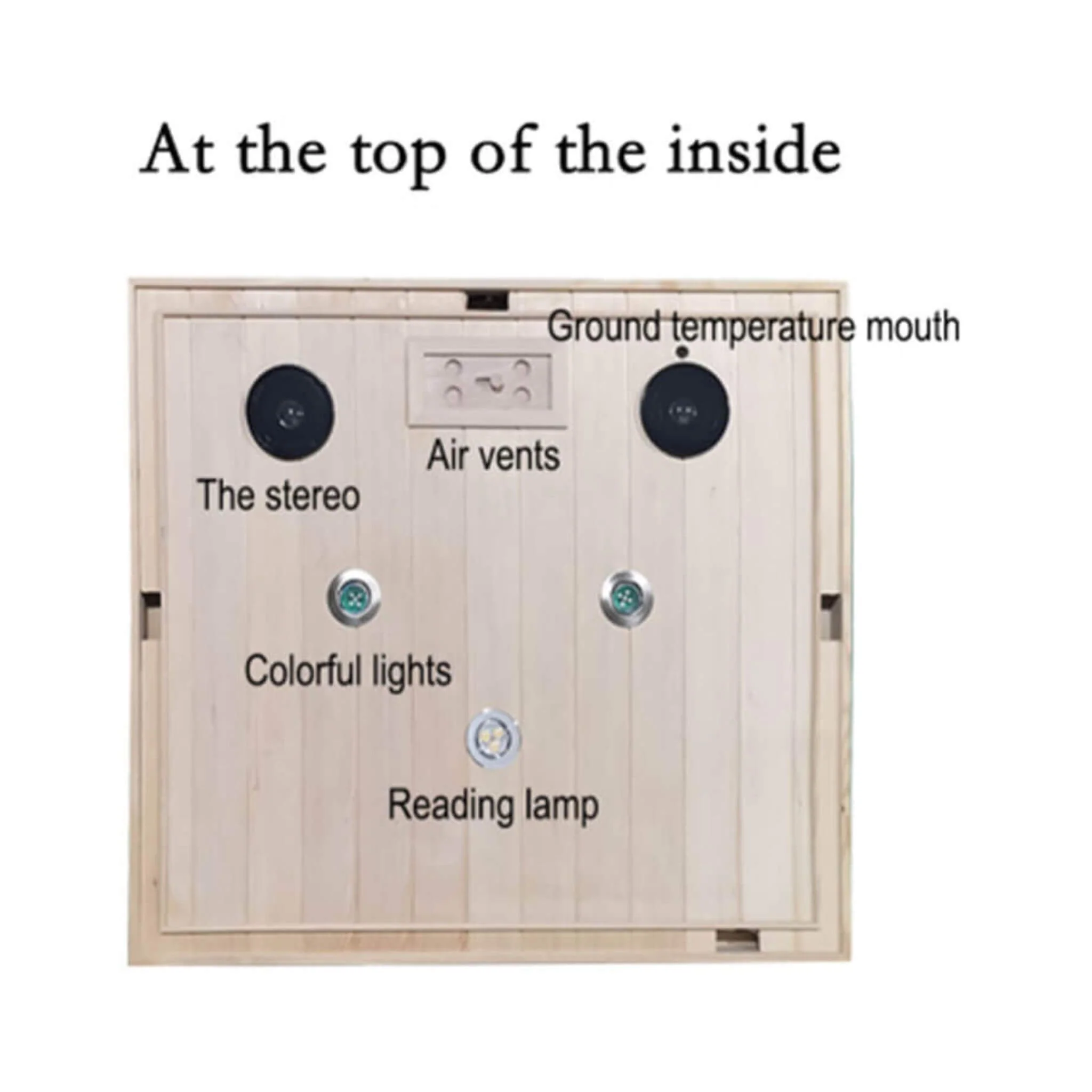 Thermora Ivara Luxury 2-Person Hemlock Wood FAR Infrared Sauna Room W/ Glass Door, 1750W (SAK81525) - Image 11