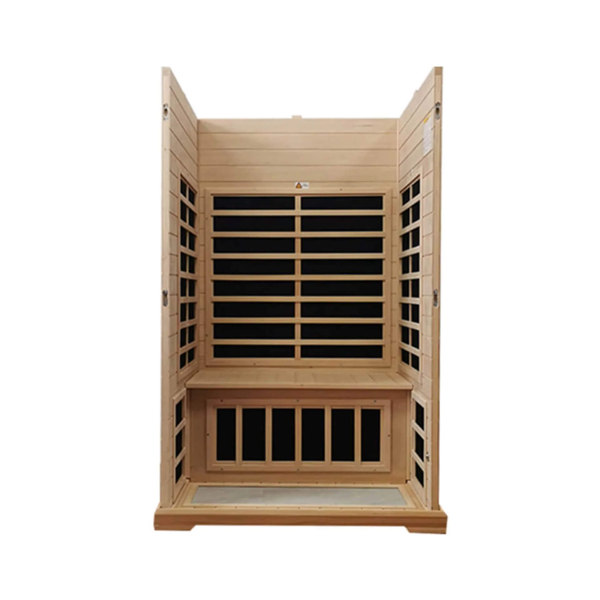 Thermora Ivara Luxury 2-Person Hemlock Wood FAR Infrared Sauna Room W/ Glass Door, 1750W (SAK81525) - Image 16