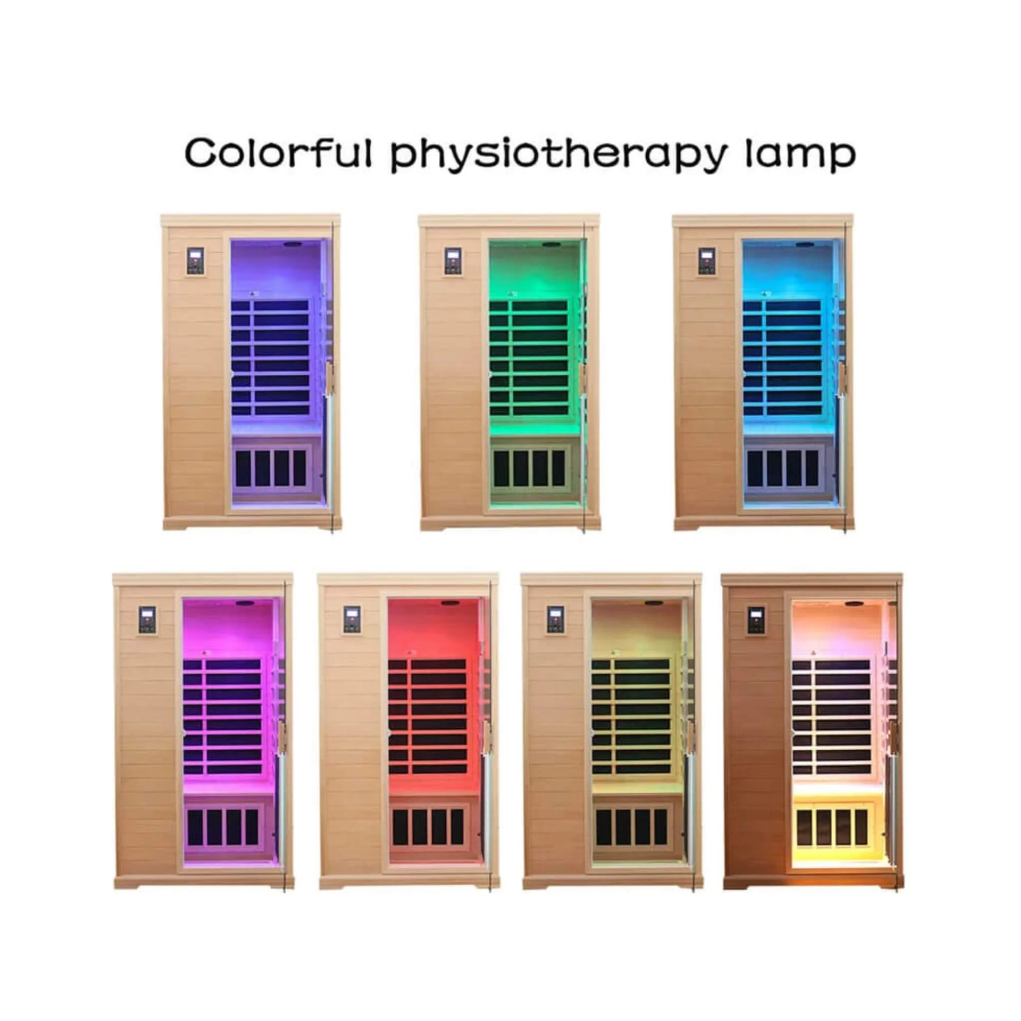 Thermora Ivara Luxury 2-Person Hemlock Wood FAR Infrared Sauna Room W/ Glass Door, 1750W (SAK81525) - Image 19