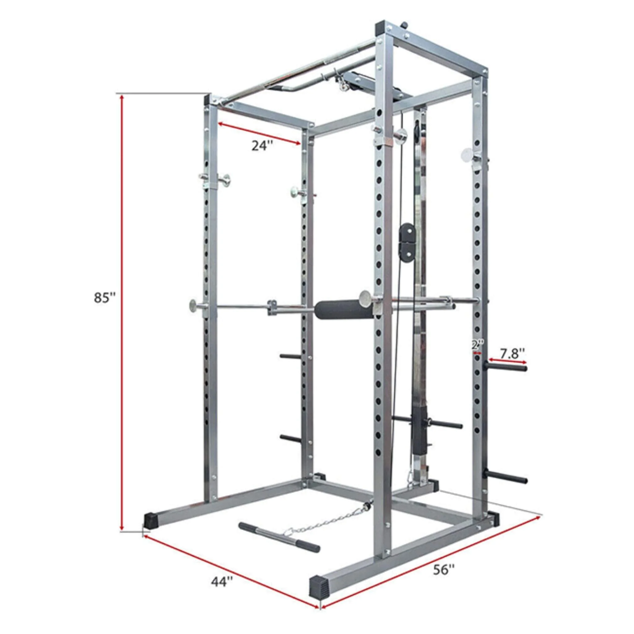 Merax Multi-Functional Olympic Power Squat Rack Cage For Home & Gym (SAK98719) - Image 10