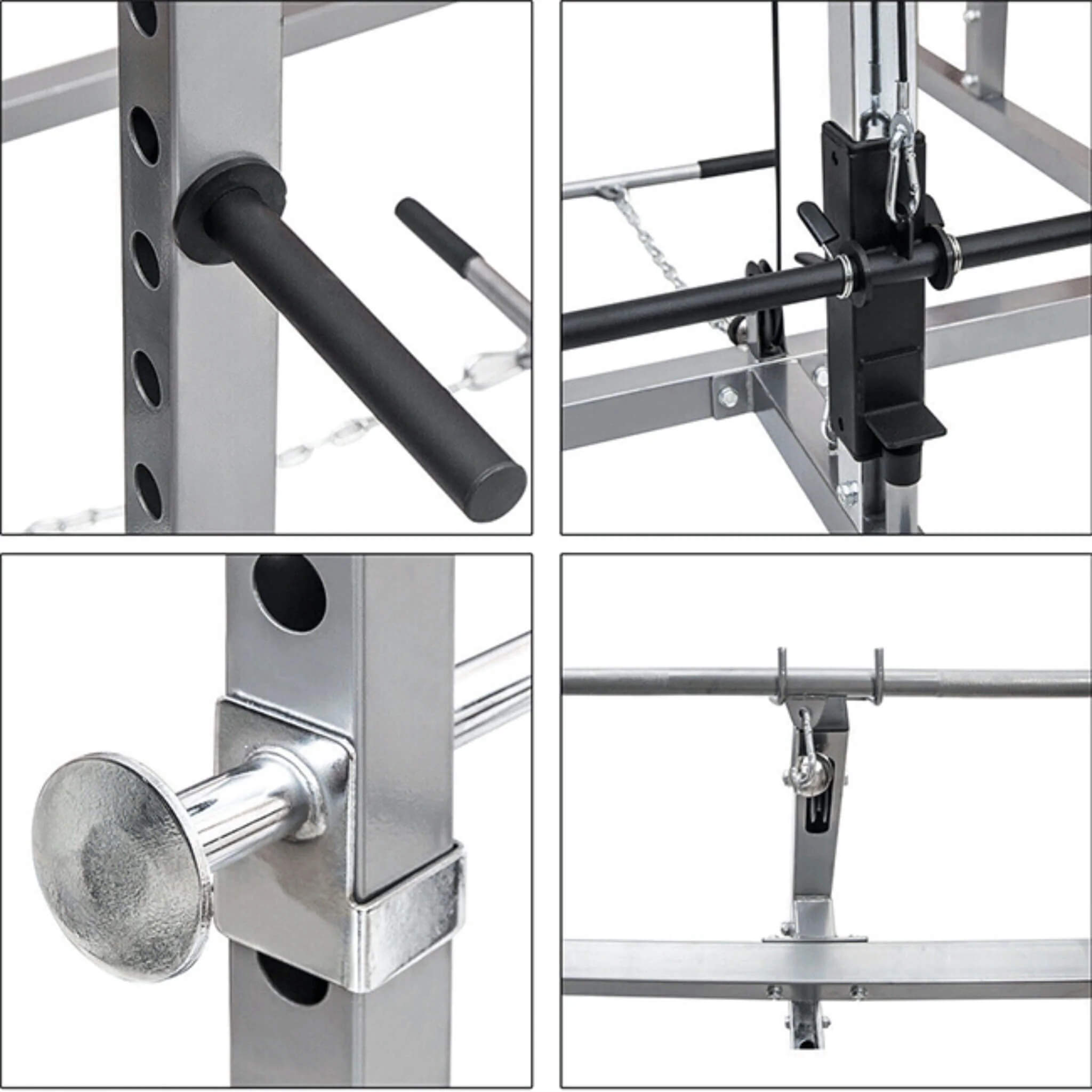 Merax Multi-Functional Olympic Power Squat Rack Cage For Home & Gym (SAK98719) - Image 8