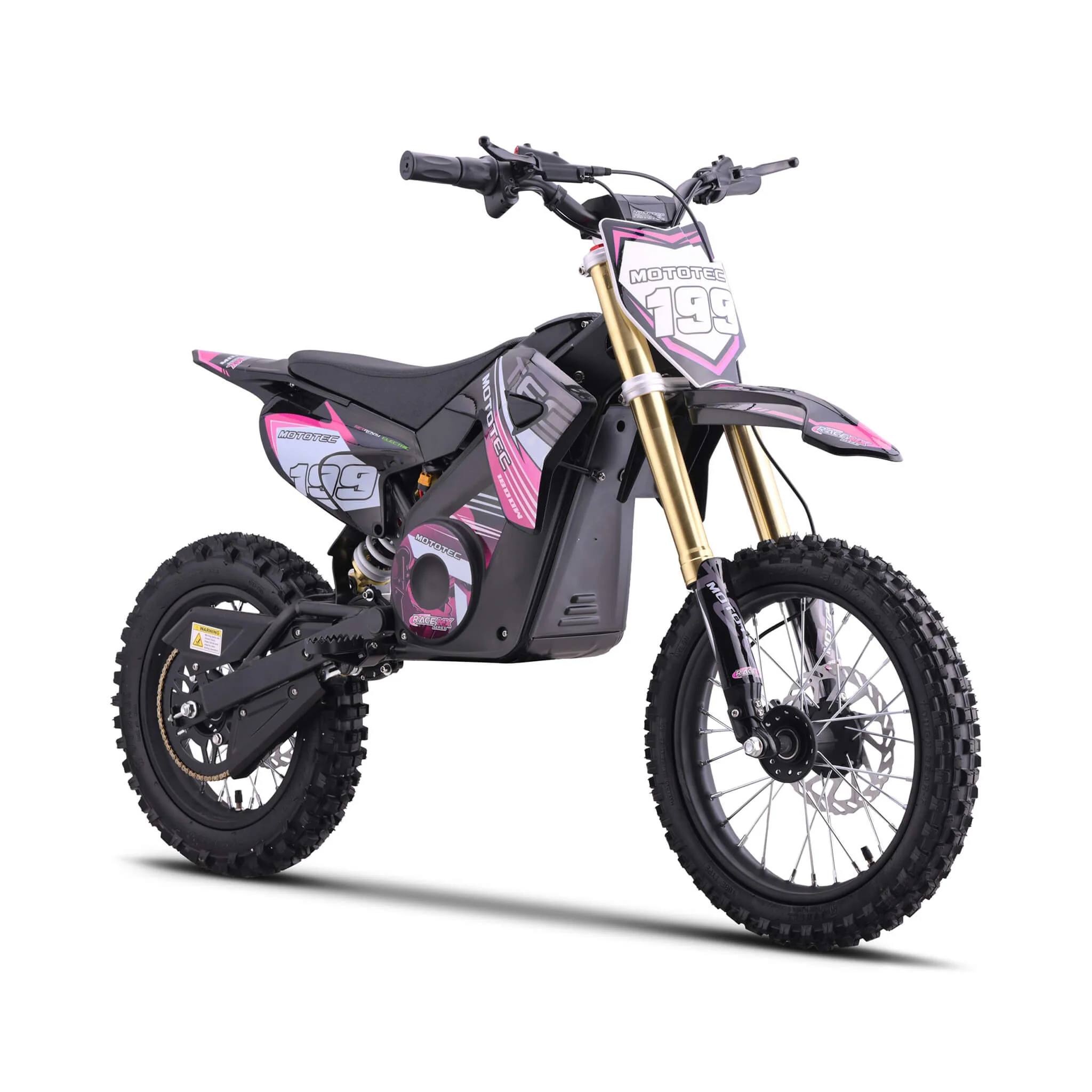 MotoTec 48V 1800W Pro High-Performance Electric Dirt Bike (SAK51948) - Image 9