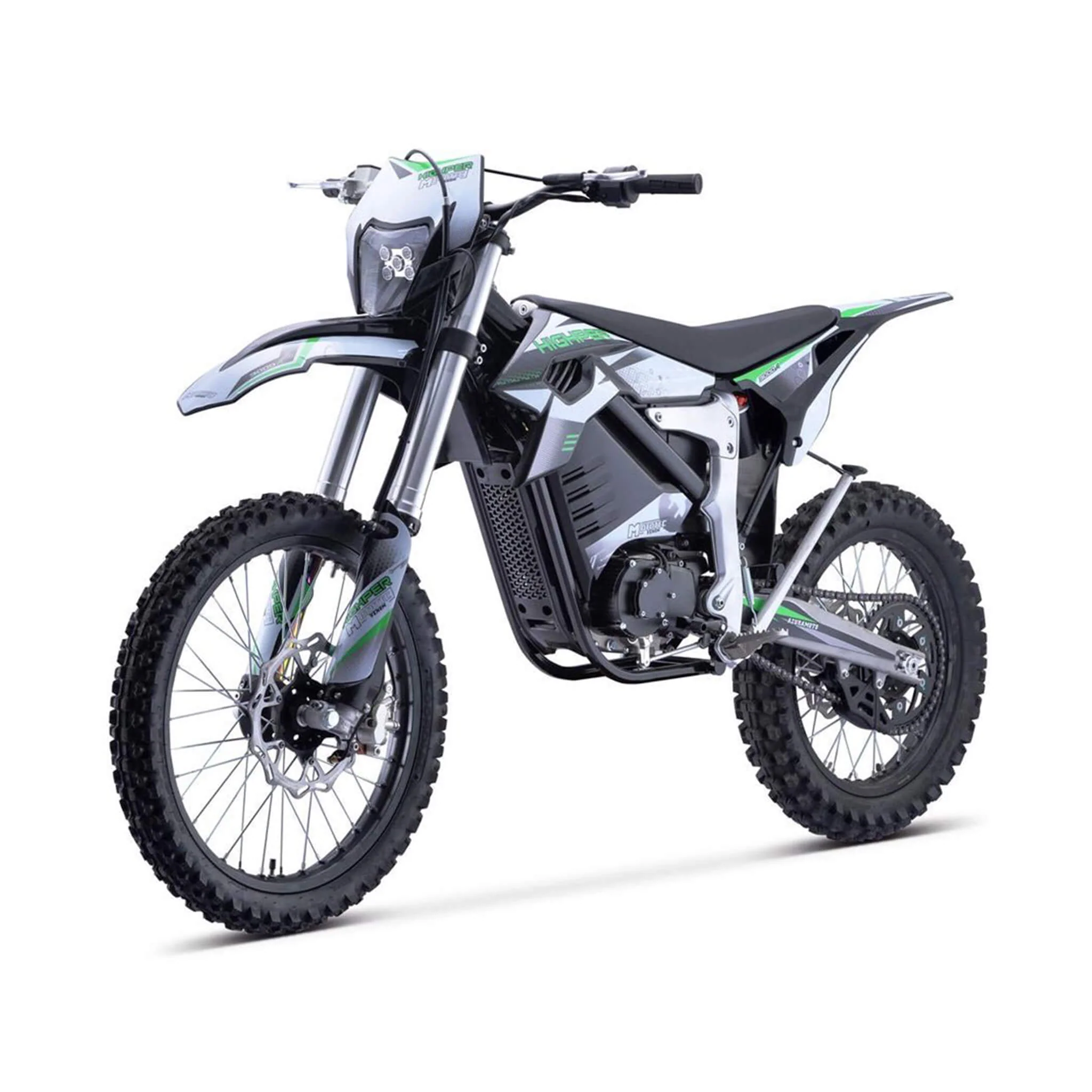 MotoTec Venom High-Performance 72V/12000W Electric Dirt Bike, White (SAK70326) - Image 10
