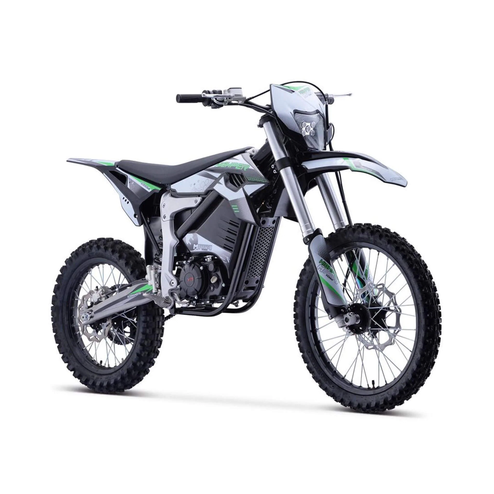 MotoTec Venom High-Performance 72V/12000W Electric Dirt Bike, White (SAK70326) - Image 3