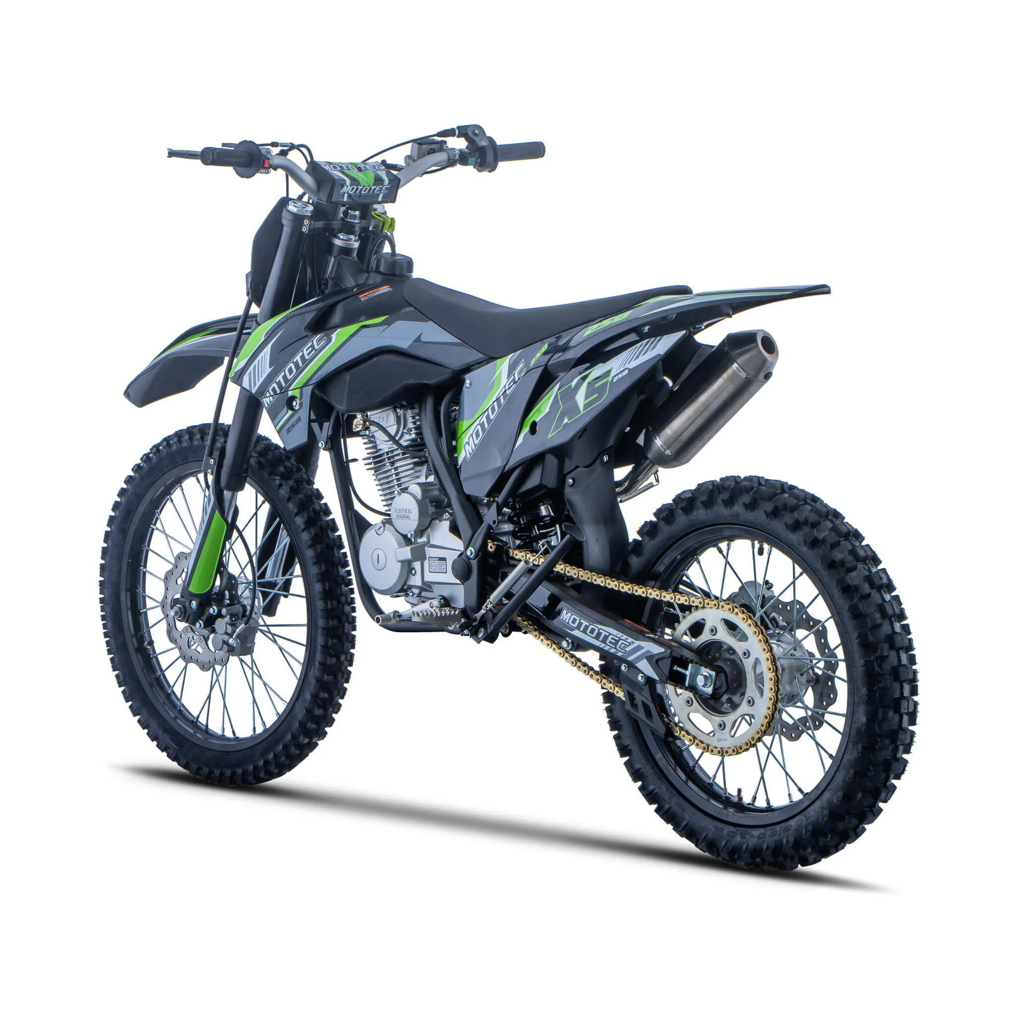 MotoTec X5 250CC 4-Stroke High-Performance Off-Road Gas Dirt Bike, Black (SAK39425) - Image 3