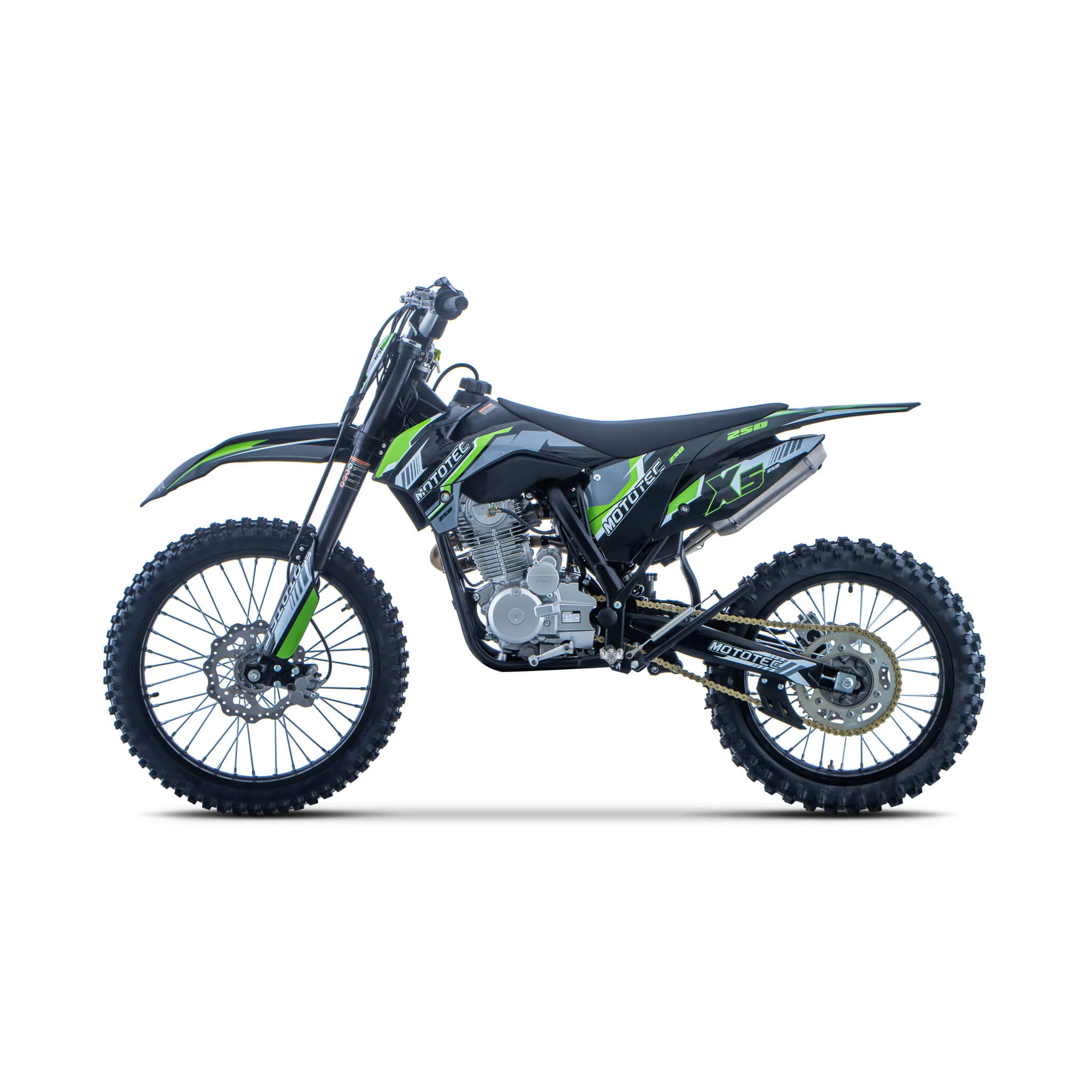 MotoTec X5 250CC 4-Stroke High-Performance Off-Road Gas Dirt Bike, Black (SAK39425) - Image 4