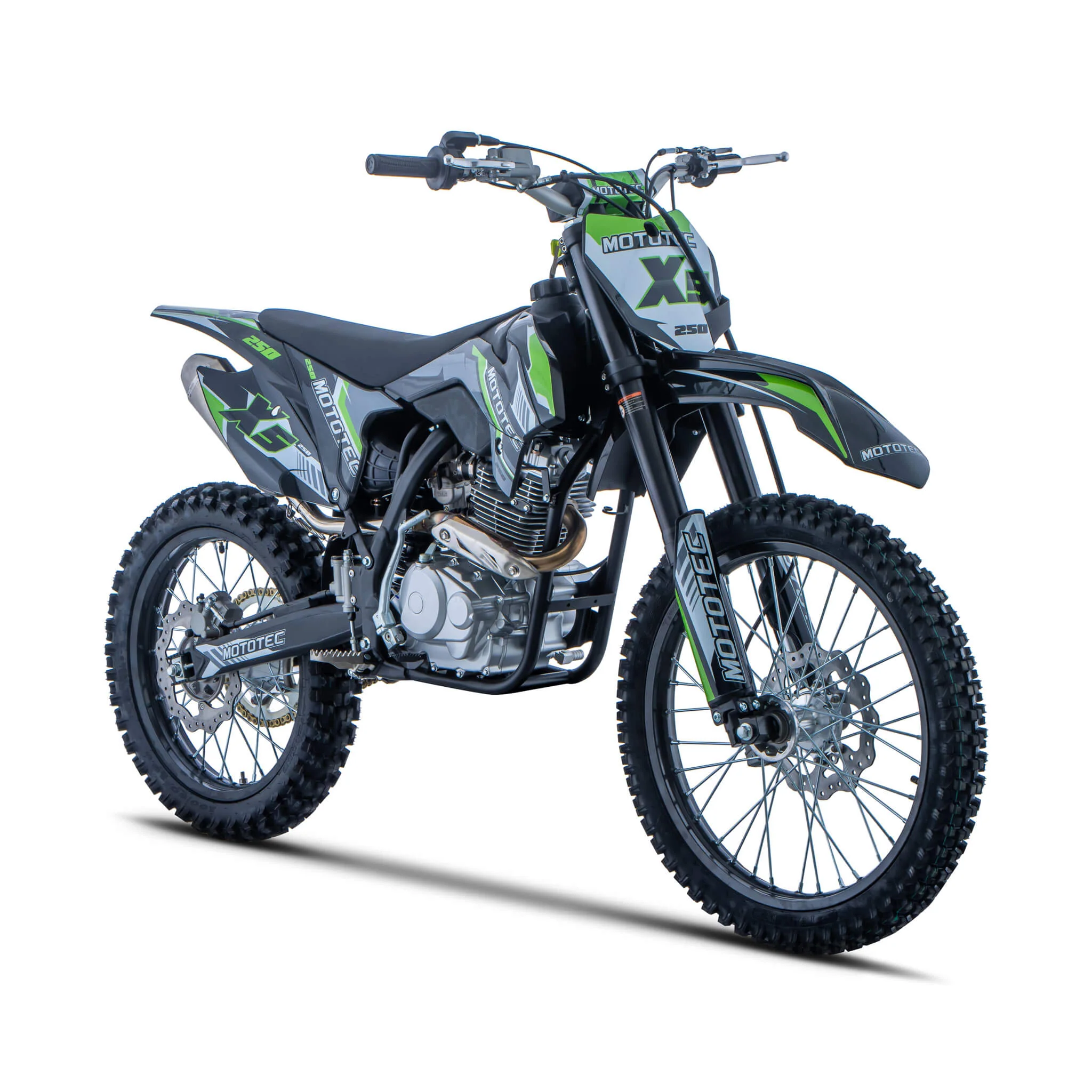 MotoTec X5 250CC 4-Stroke High-Performance Off-Road Gas Dirt Bike, Black (SAK39425) - Image 5