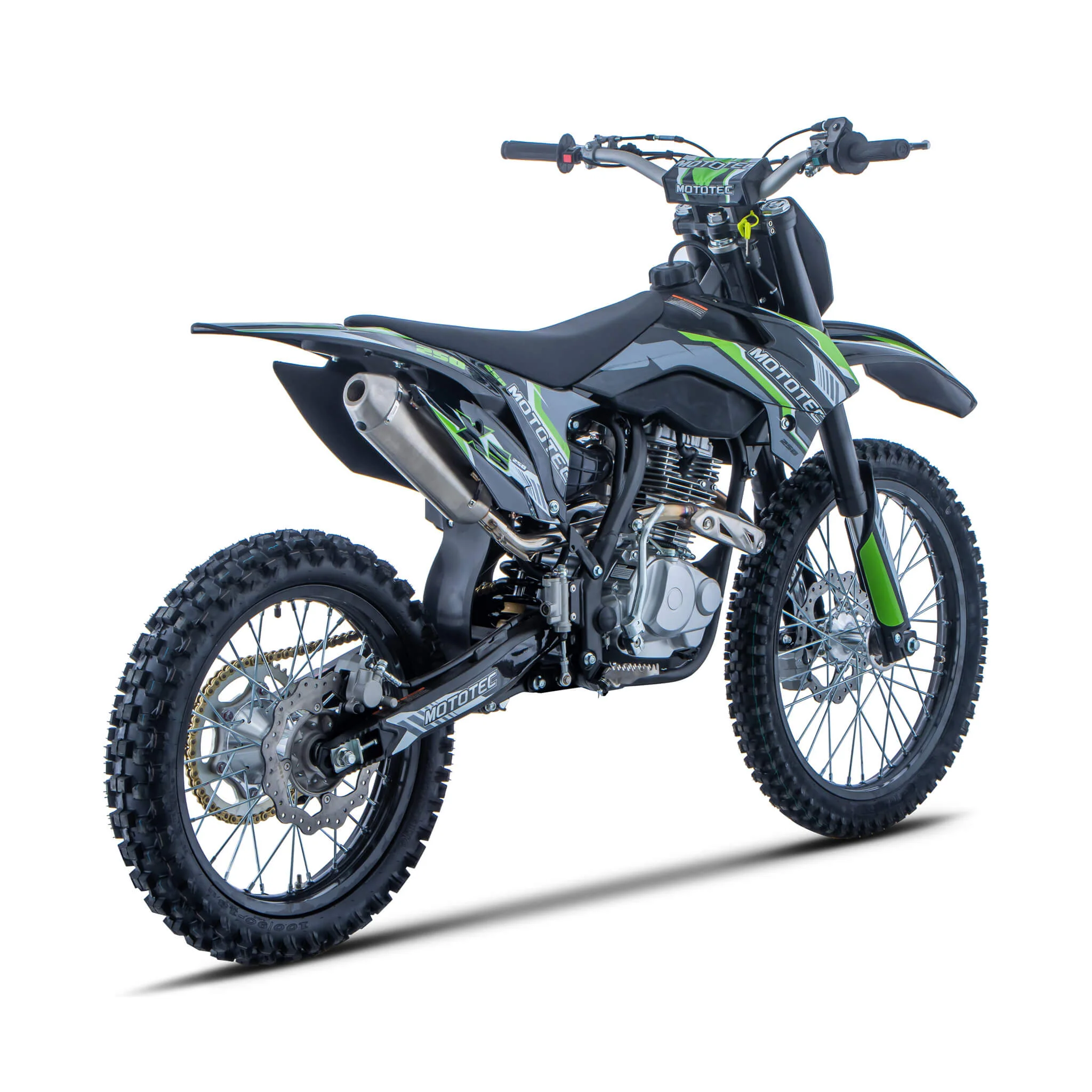 MotoTec X5 250CC 4-Stroke High-Performance Off-Road Gas Dirt Bike, Black (SAK39425) - Image 6